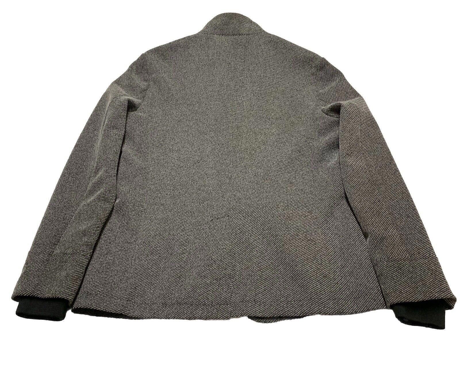 Zara Zara Man Herringbone Coat High Collar Grey 42 Y2K Size US M / EU 48-50 / 2 - 5 Thumbnail