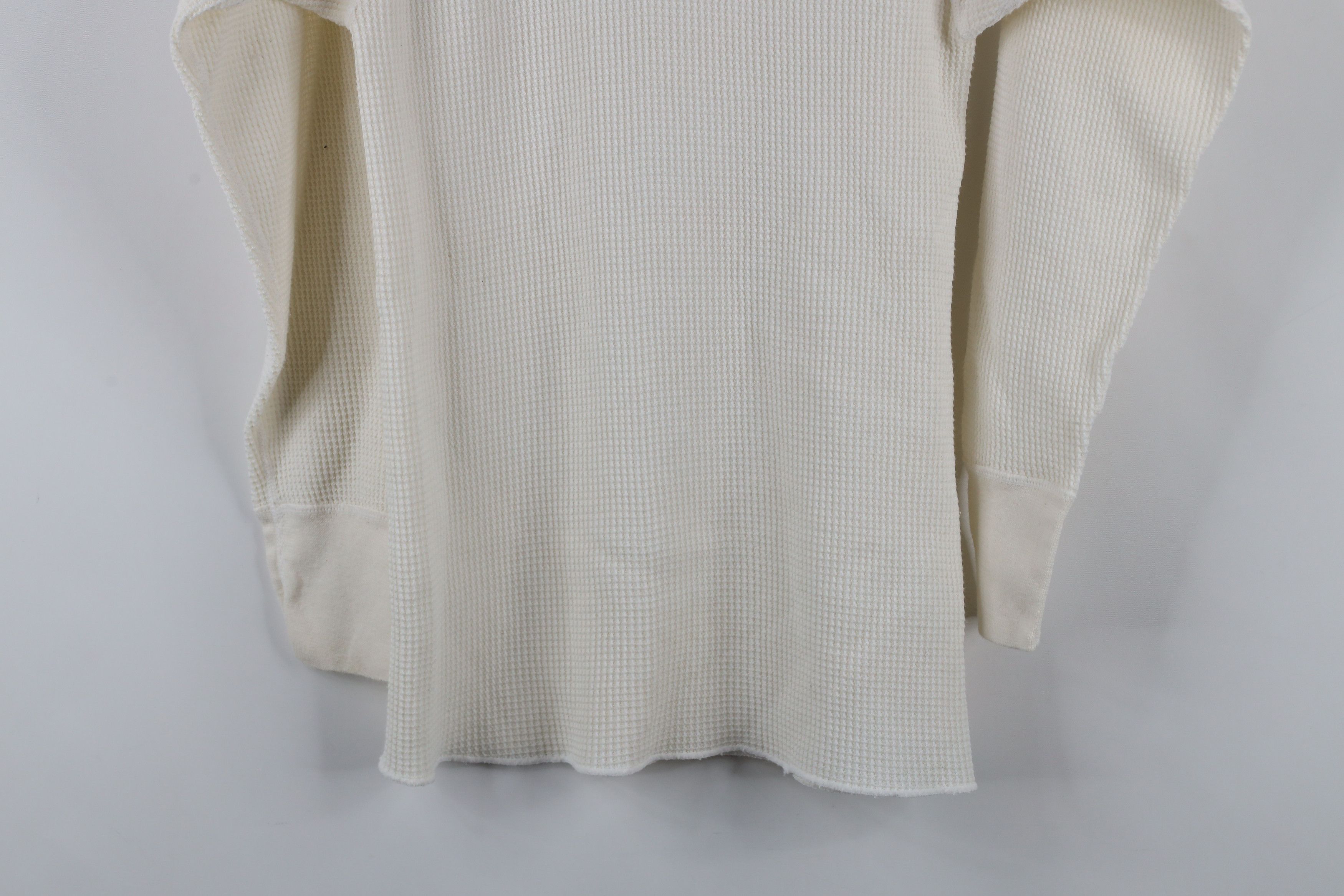 Vintage Vintage 90s Streetwear Waffle Knit Long Sleeve T-Shirt USA Size US L / EU 52-54 / 3 - 10 Thumbnail