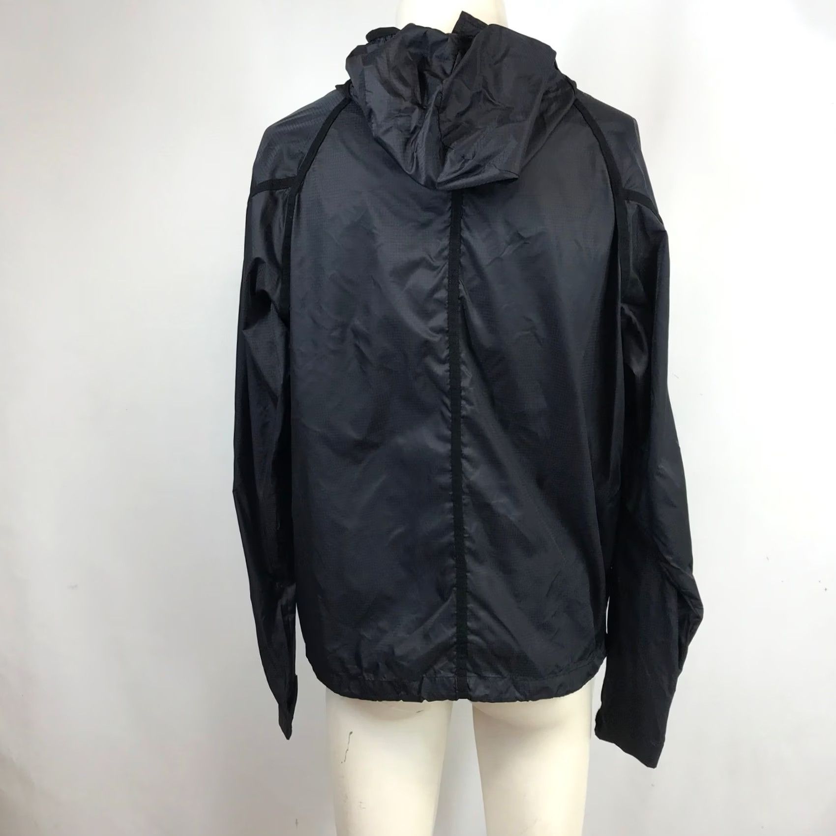 Vintage Mystic Boarding Mens Black Hooded Windbreaker Jacket Large Full Zip Ripstop Size US L / EU 52-54 / 3 - 5 Thumbnail