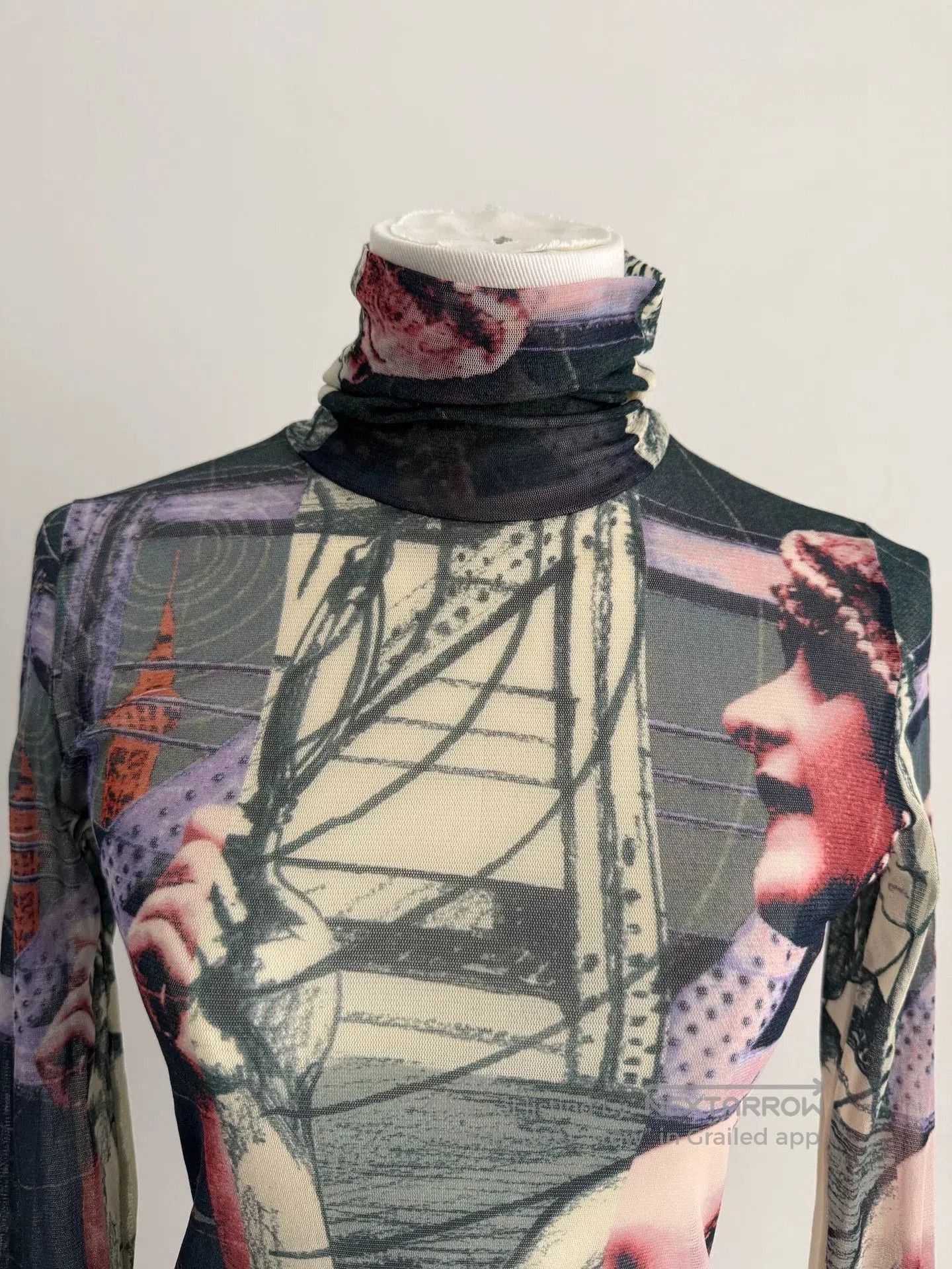 Jean Paul Gaultier Jean Paul Gaultier Sheer Graphic Top. Size M / US 6-8 / IT 42-44 - 2 Thumbnail