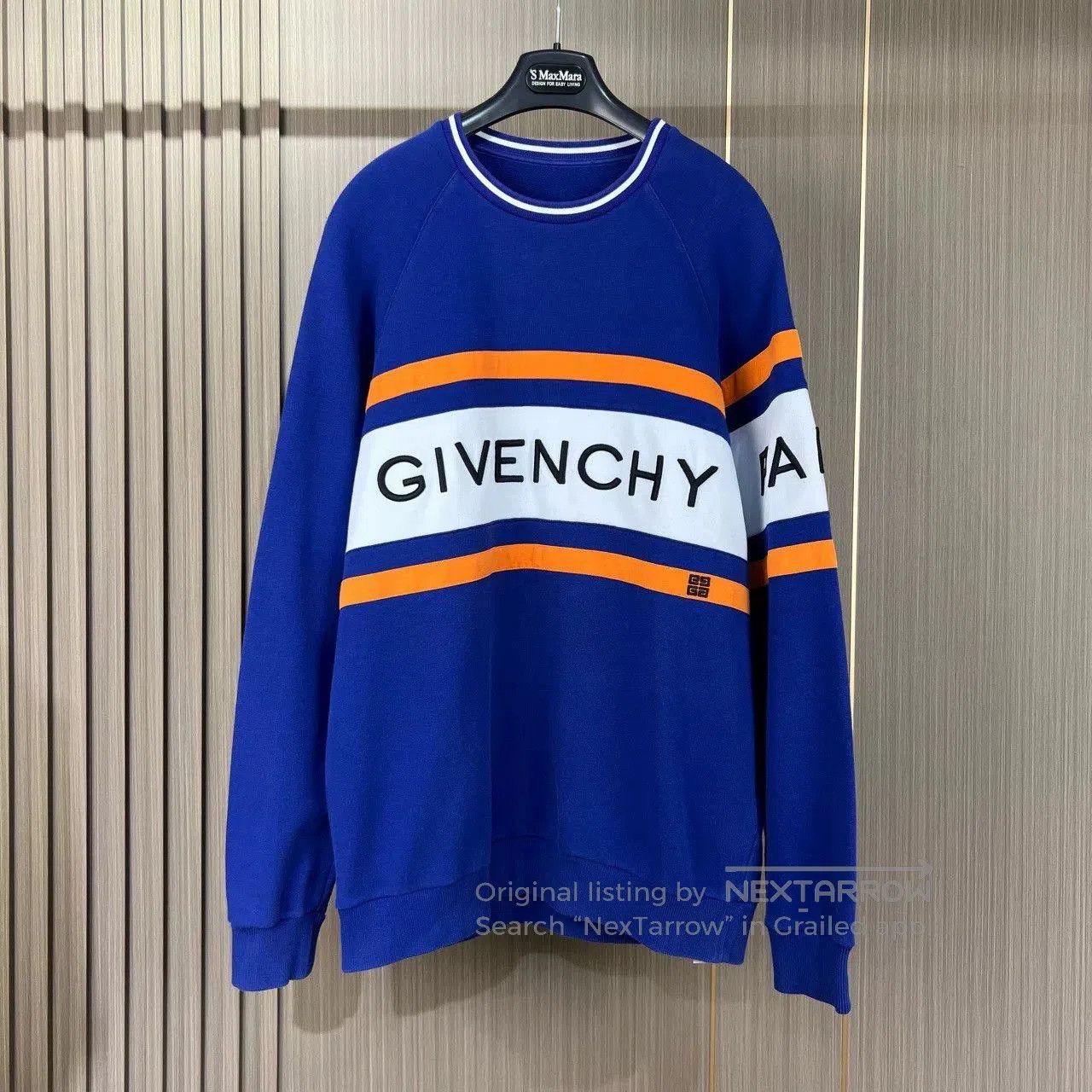 Givenchy givenchy blue and white embroidered sweatshirt. Size US M / EU 48-50 / 2 - 1 Thumbnail