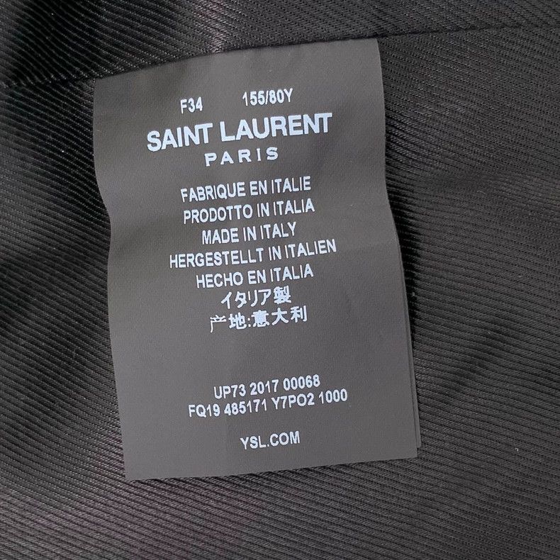 Saint Laurent Paris Saint Laurent Black shearling lapel jacket 2504-Nextarrow Size XXS / US 00 / IT 34 - 6 Thumbnail
