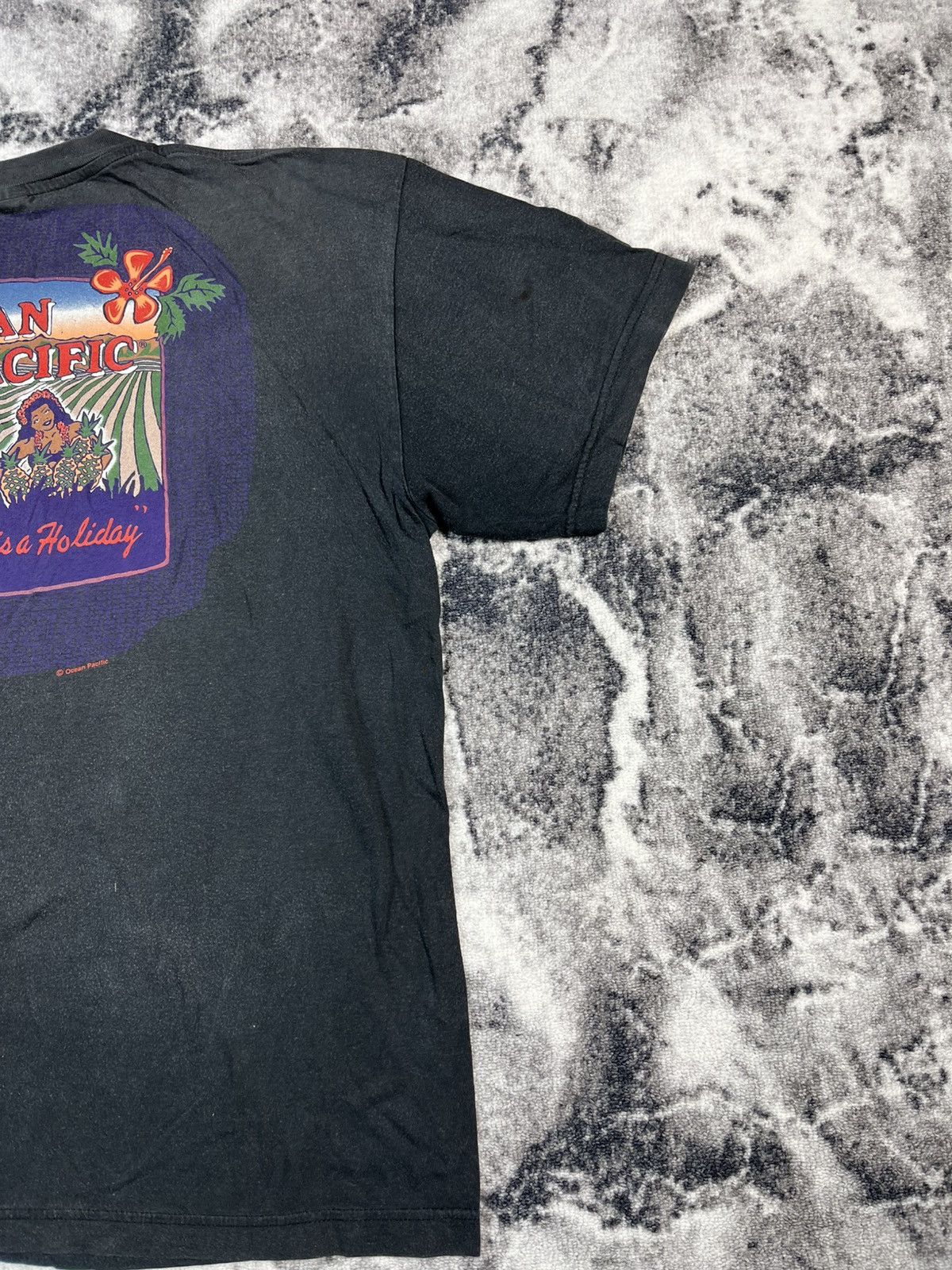 Ocean Pacific Vintage Ocean Pacific Surf Graphic Tee Distressed Fade Size US L / EU 52-54 / 3 - 13 Thumbnail