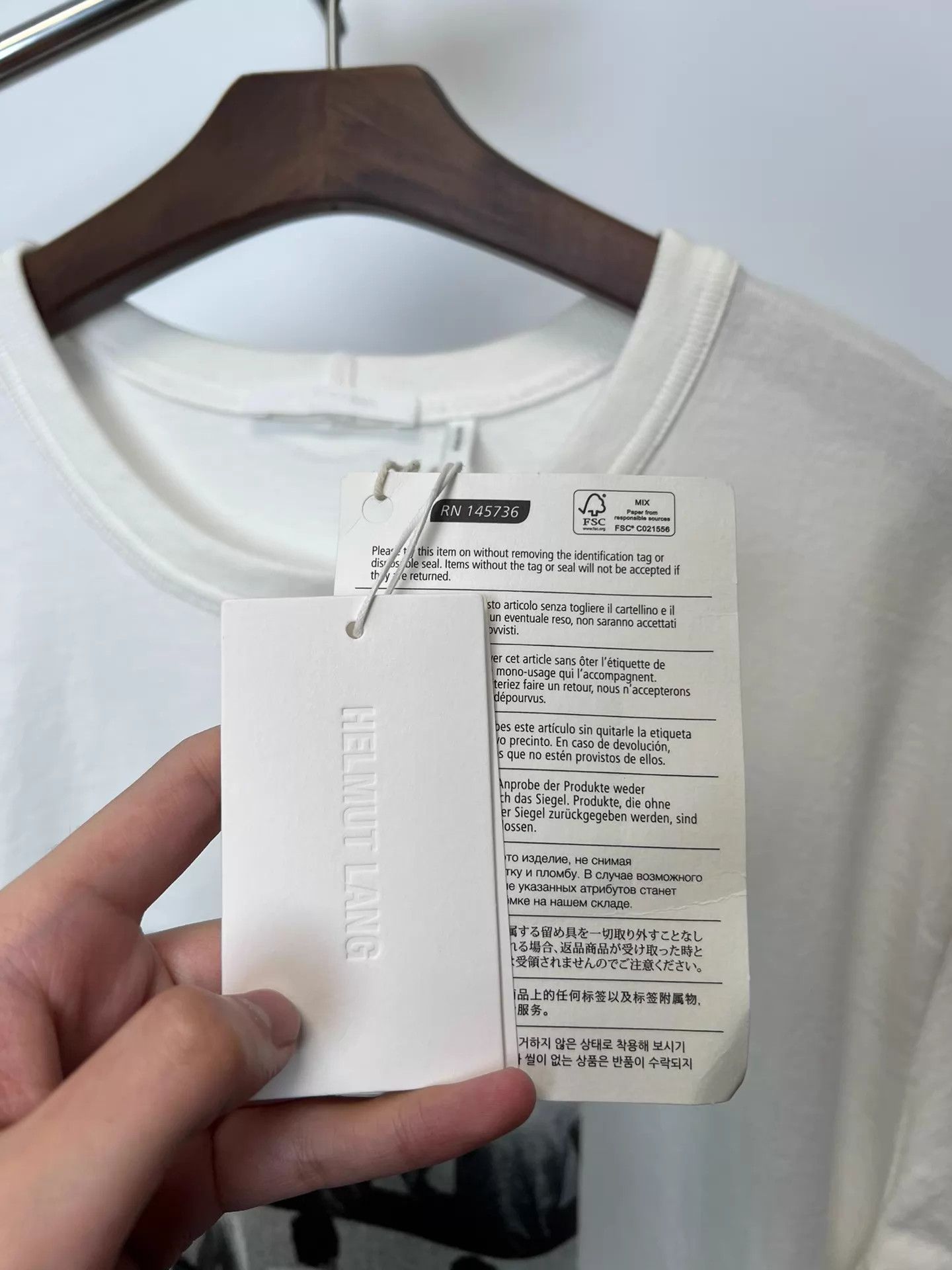 Helmut Lang Helmut Lang HL Print T-shirt Size US L / EU 52-54 / 3 - 4 Thumbnail