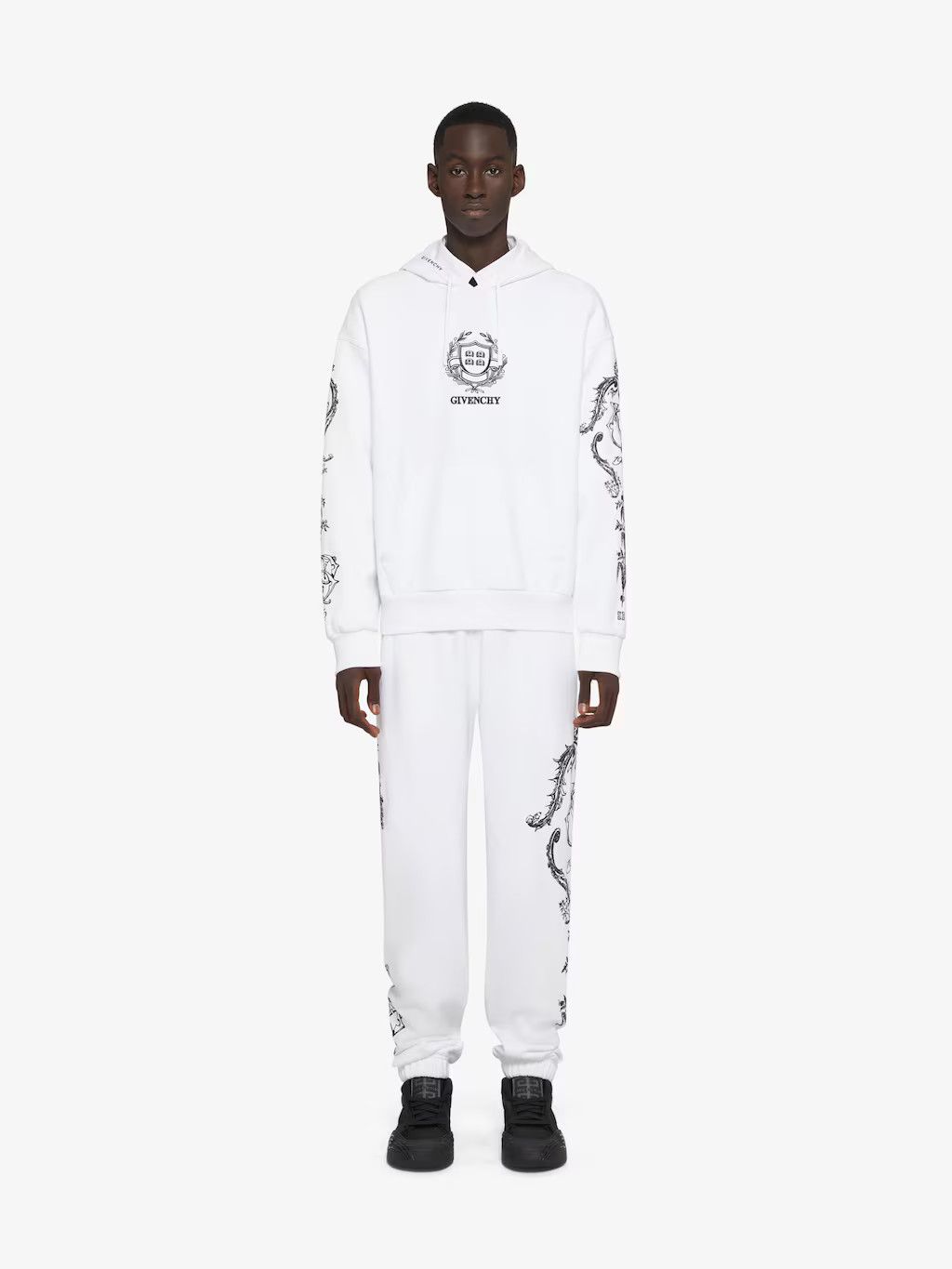 Givenchy o1w1db10325 Casual Sweatpant in White Size US 42 / EU 58 - 3 Thumbnail
