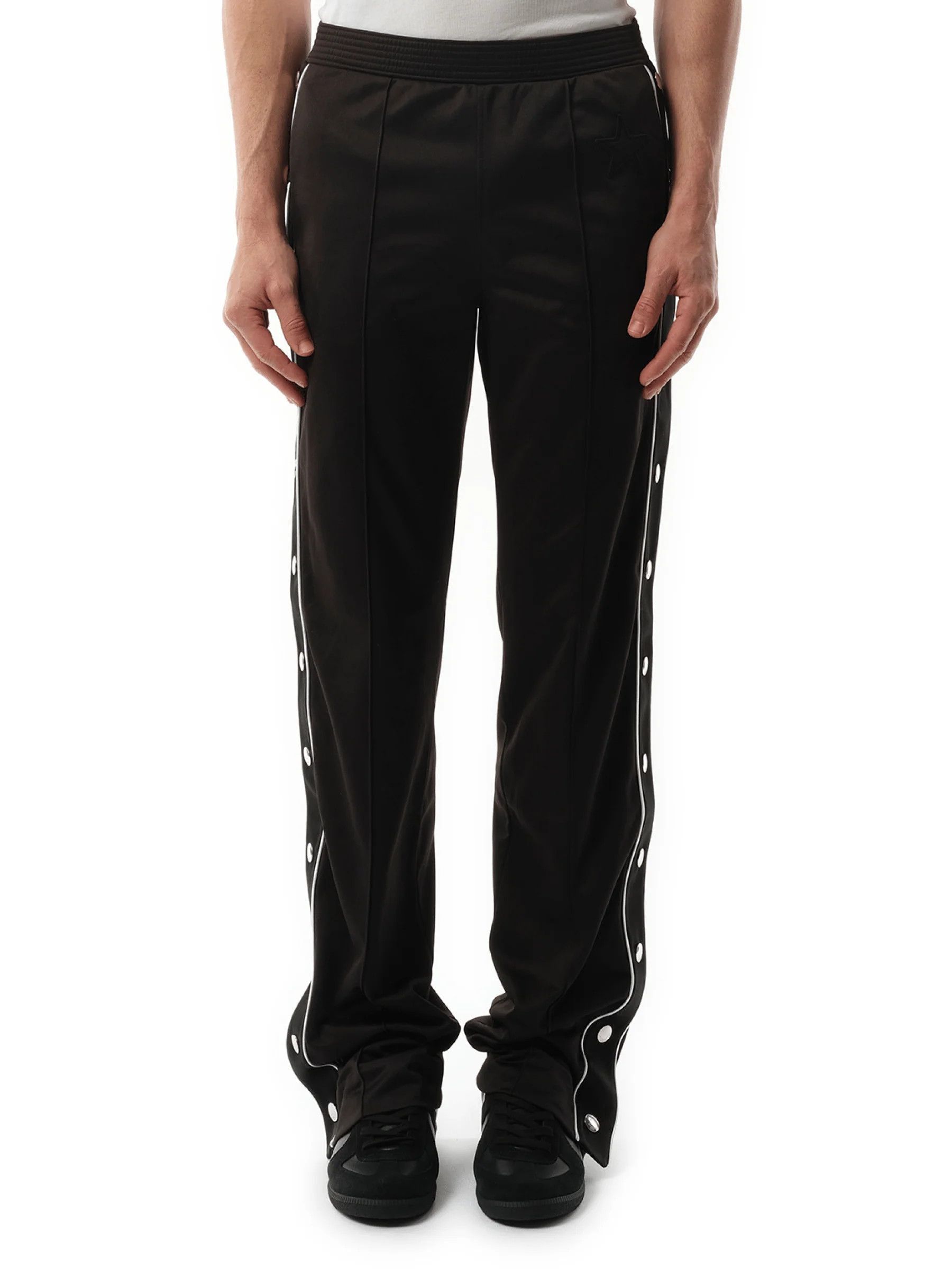 Givenchy Black Embroidered Star Snap Button Track Pants Size US 36 / EU 52 - 5 Thumbnail