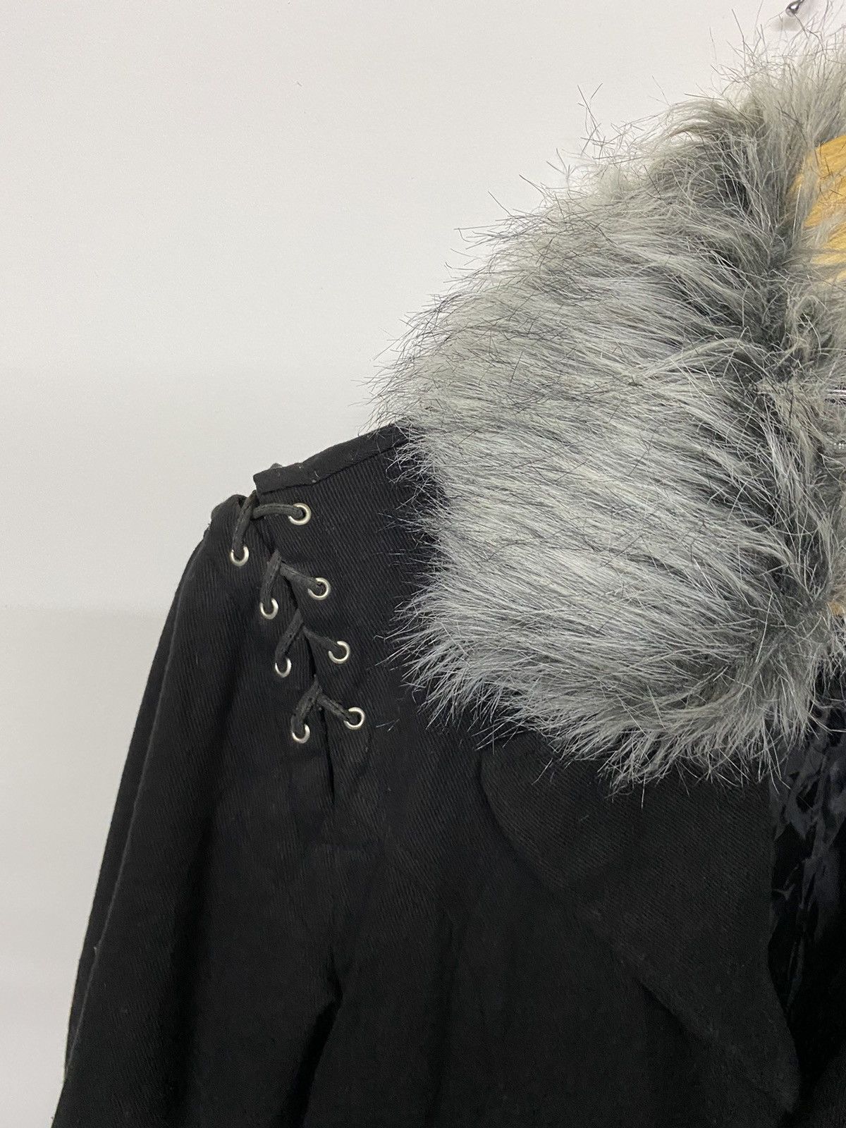 Japanese Brand Black Deorart Gothic Punk Jacket Faux Fur Collar Patches Size US M / EU 48-50 / 2 - 5 Thumbnail