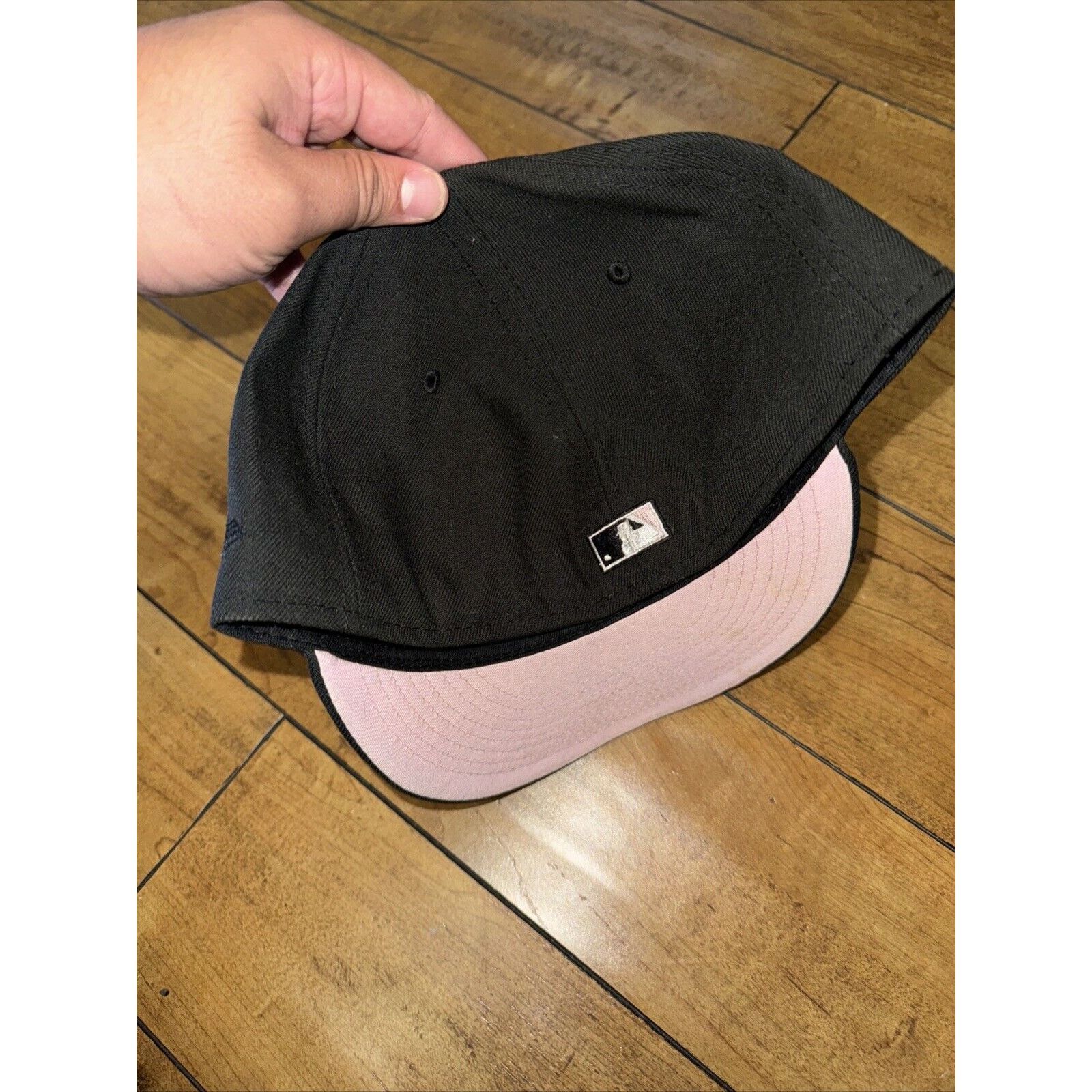 MLB × New Era Arizona Diamond Backs New Era Fitted Black Pink Brim 7 7/8 Size ONE SIZE - 4 Thumbnail
