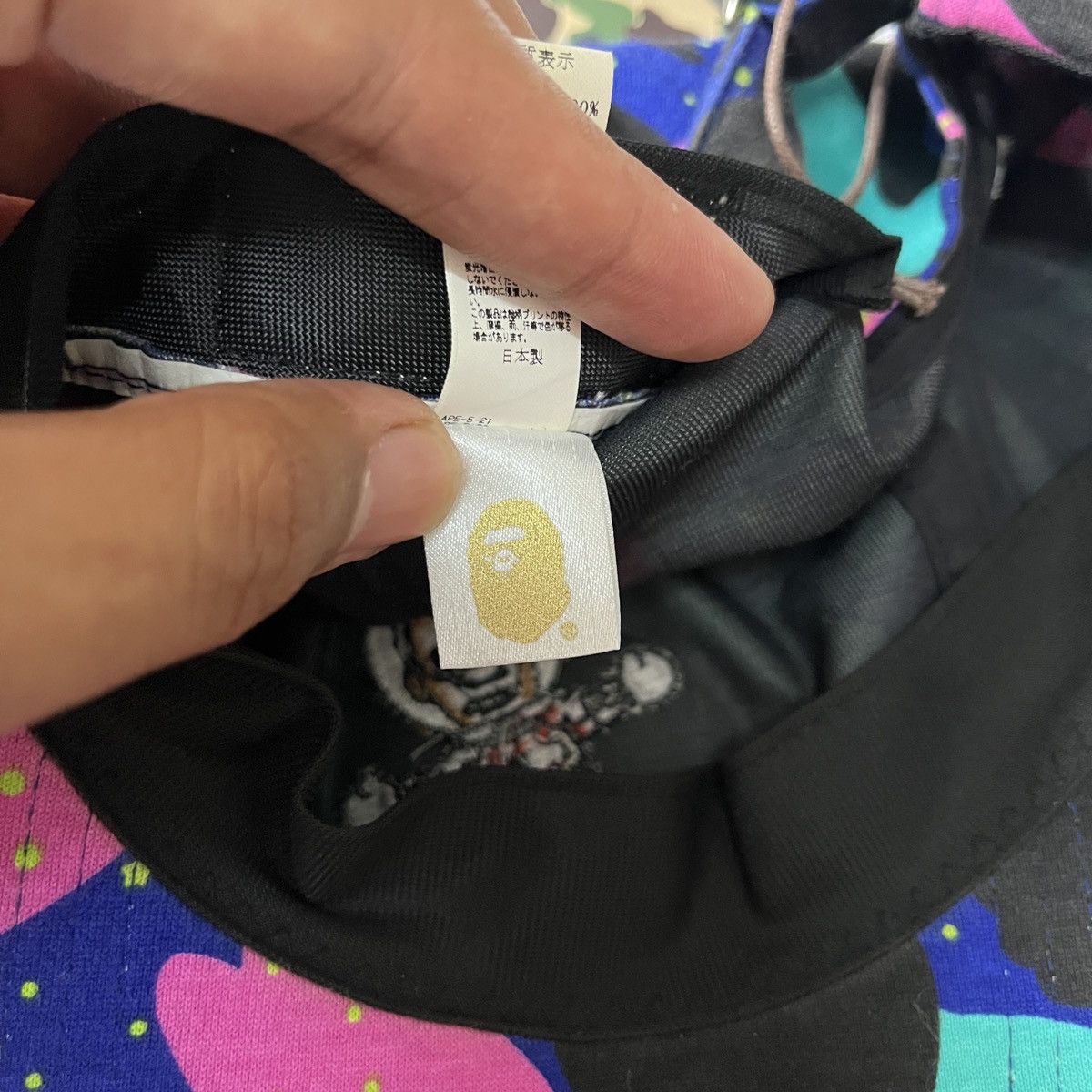 Bape × Kid Cudi BAPE x KID CUDI MOON MAN CAMO PANEL CAP Size ONE SIZE - 8 Thumbnail