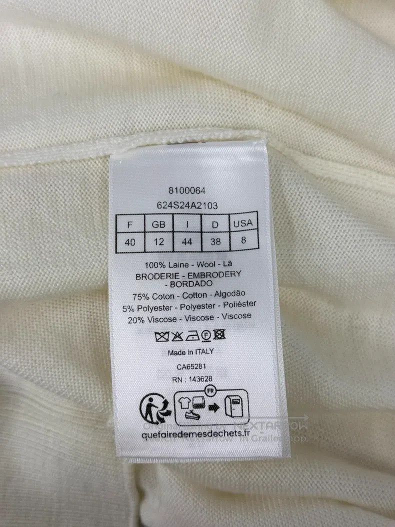 Dior Dior 26 Spring and Summer New Clover Embroidered Knitted S Size S / US 4 / IT 40 - 5 Thumbnail