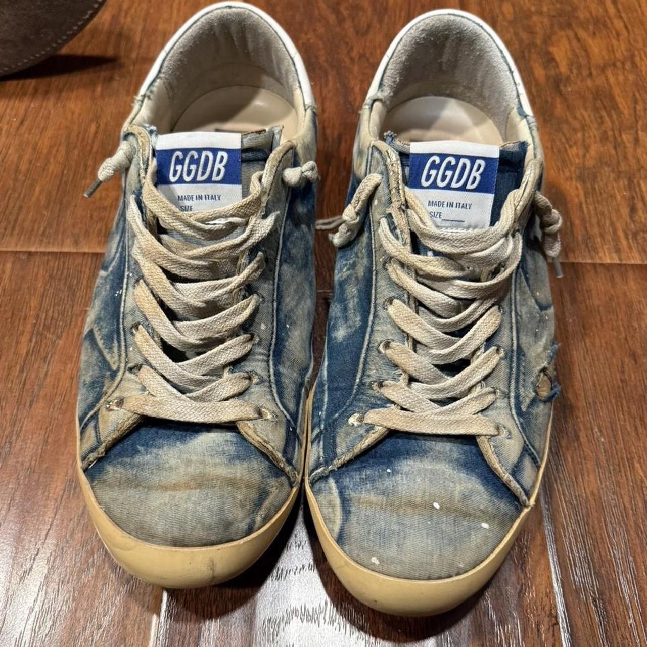 Golden Goose Golden Goose GGDB Superstar Distressed Denim Size US 9 / EU 42 - 4 Thumbnail