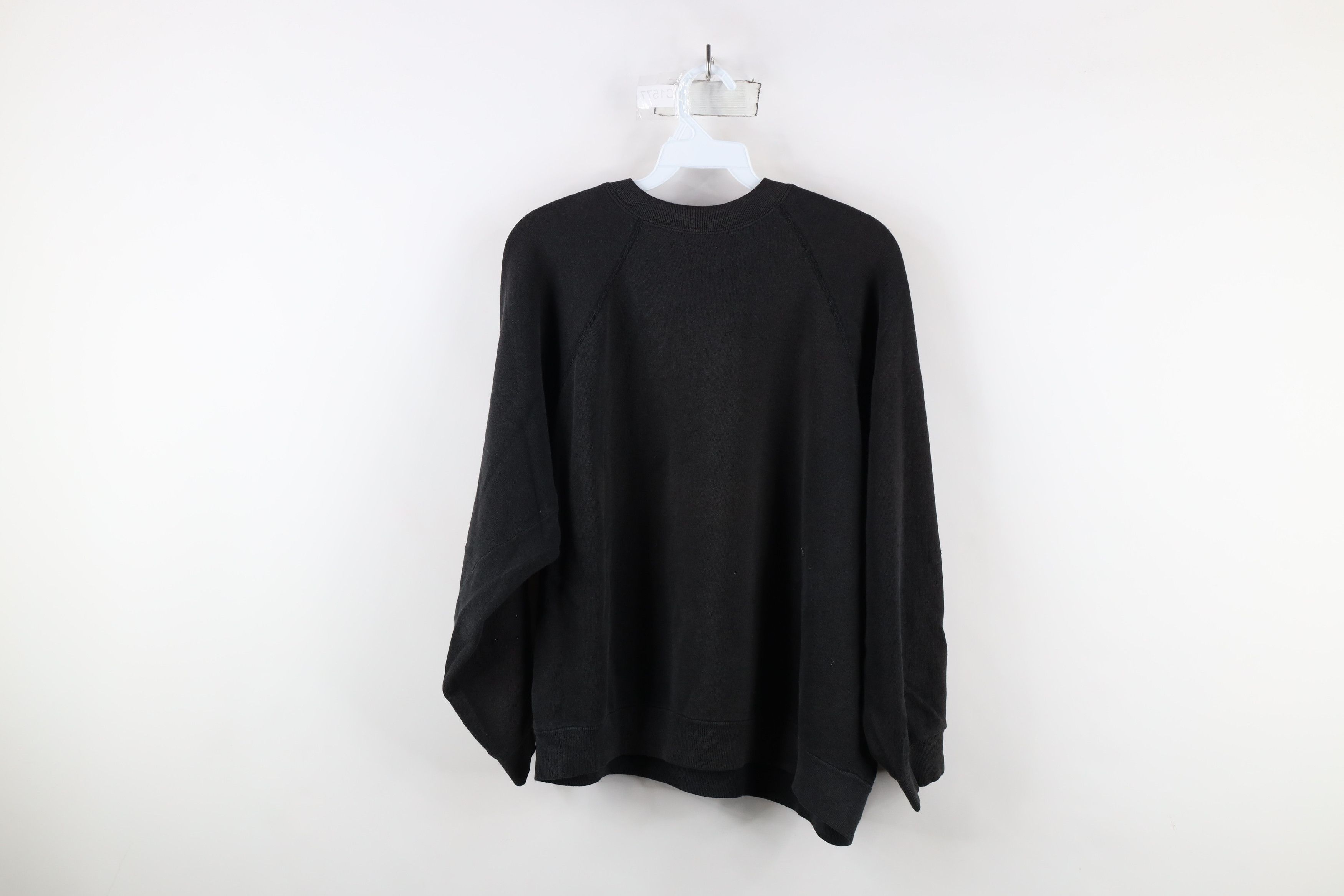 Vintage Vintage 80s 90s Streetwear Boxy Fit Sweatshirt Black USA Size XXL / US 16-18 / IT 52-54 - 12 Thumbnail