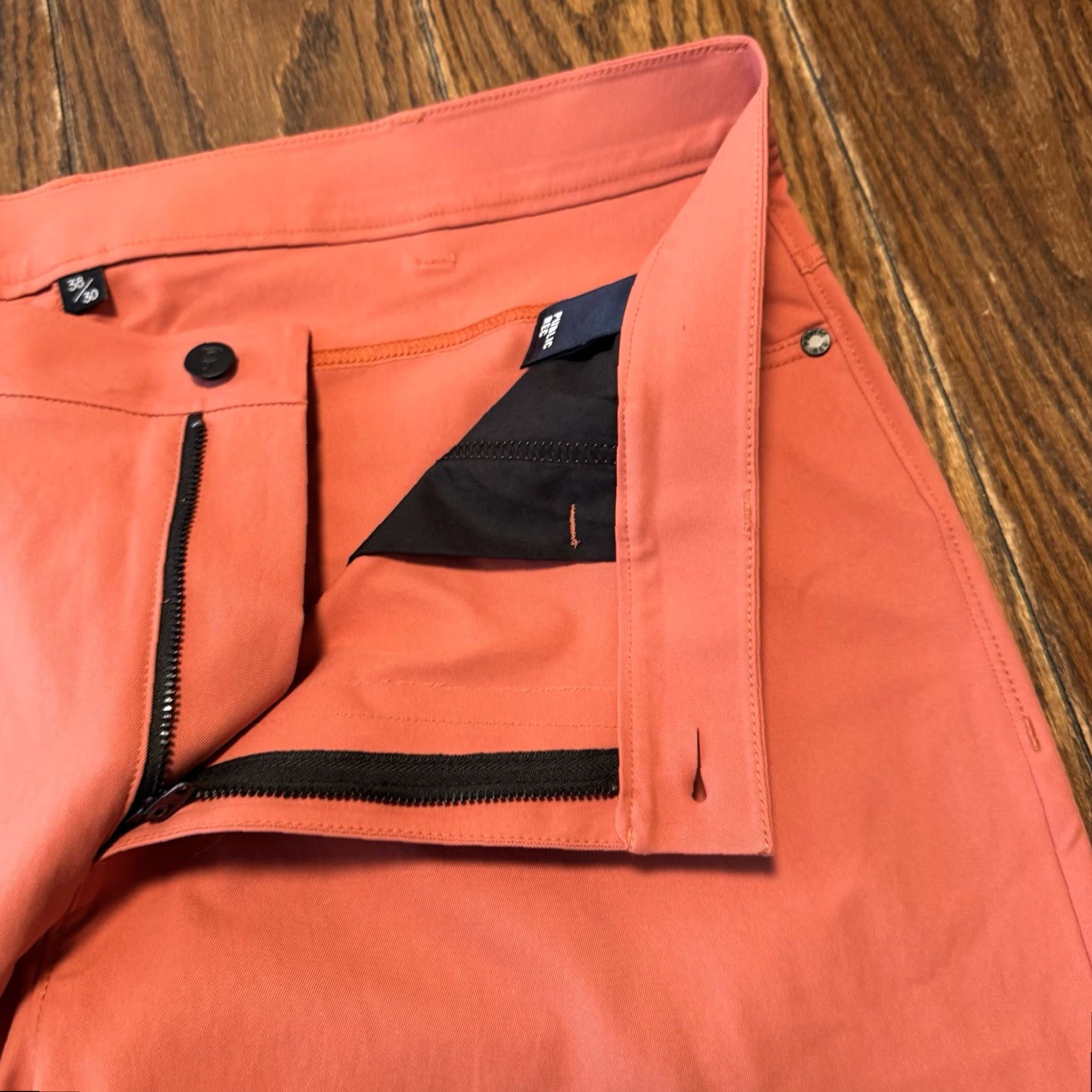 Vintage Public Rec Workday Chino Pants Mens 38x30 Slim Straight Pink 5-Pocket Stretch Size US 38 / EU 54 - 4 Thumbnail