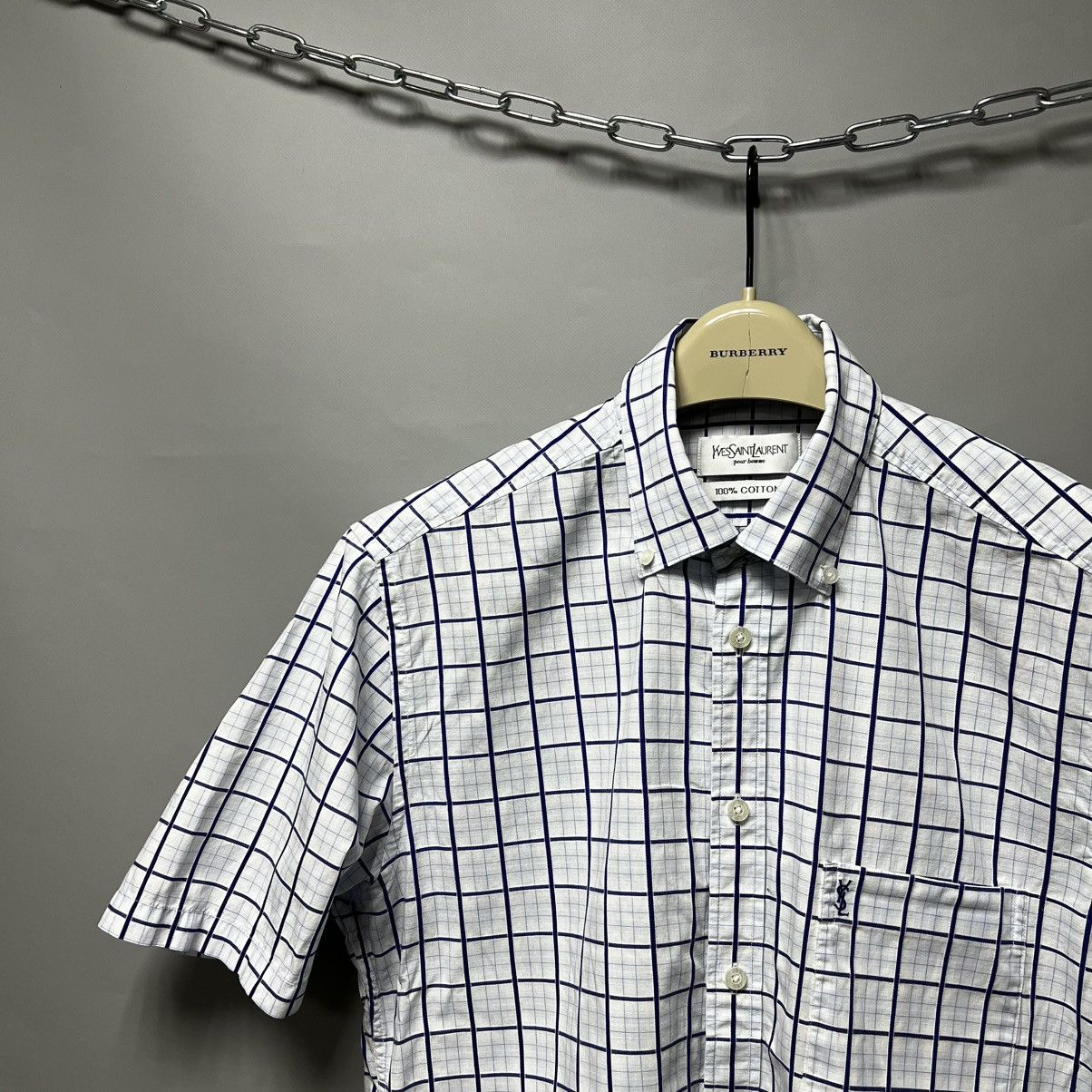 Yves Saint Laurent Yves Saint Laurent Vintage short sleeve crazy shirt y2k Size US M / EU 48-50 / 2 - 3 Thumbnail