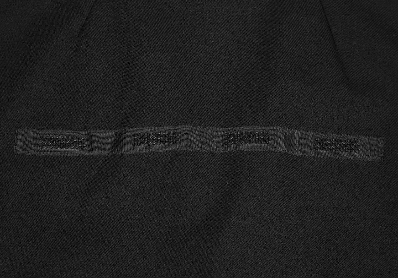 Yohji Yamamoto Wool Gabardine Patchwork Long Jacket in Black Size US L / EU 52-54 / 3 - 14 Thumbnail