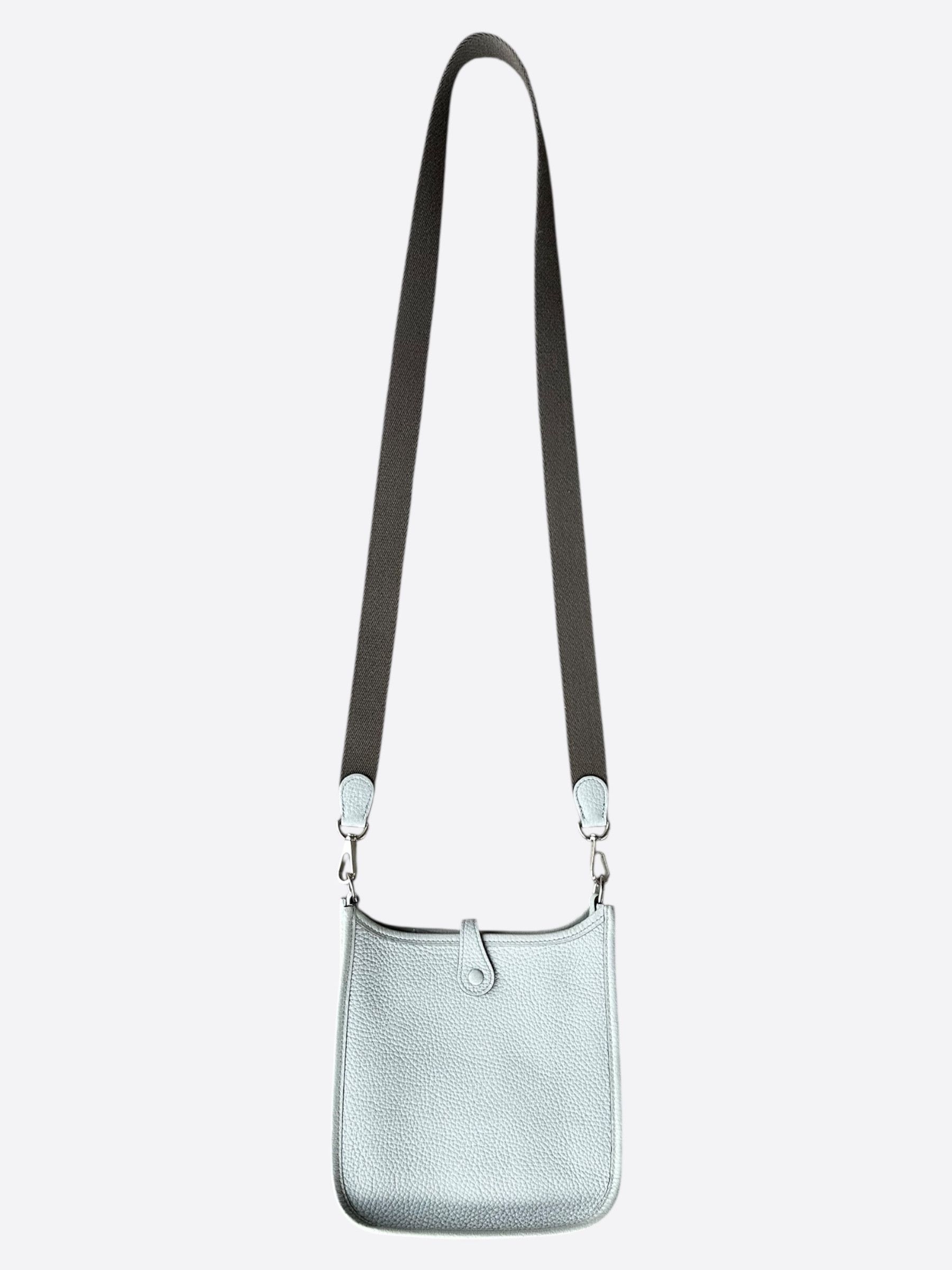 Hermes Hermes Bleu Pale Etain Taurillon Evelyn TPM Size ONE SIZE - 2 Thumbnail