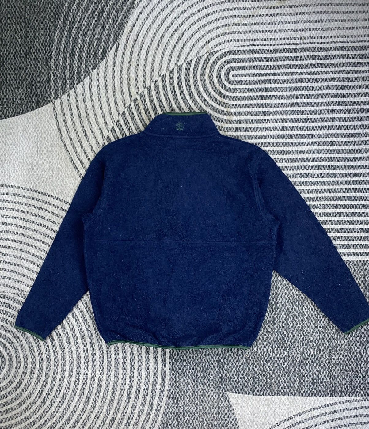 Timberland Vintage Timberland Navy Zipper Sweater Size US M / EU 48-50 / 2 - 2 Thumbnail