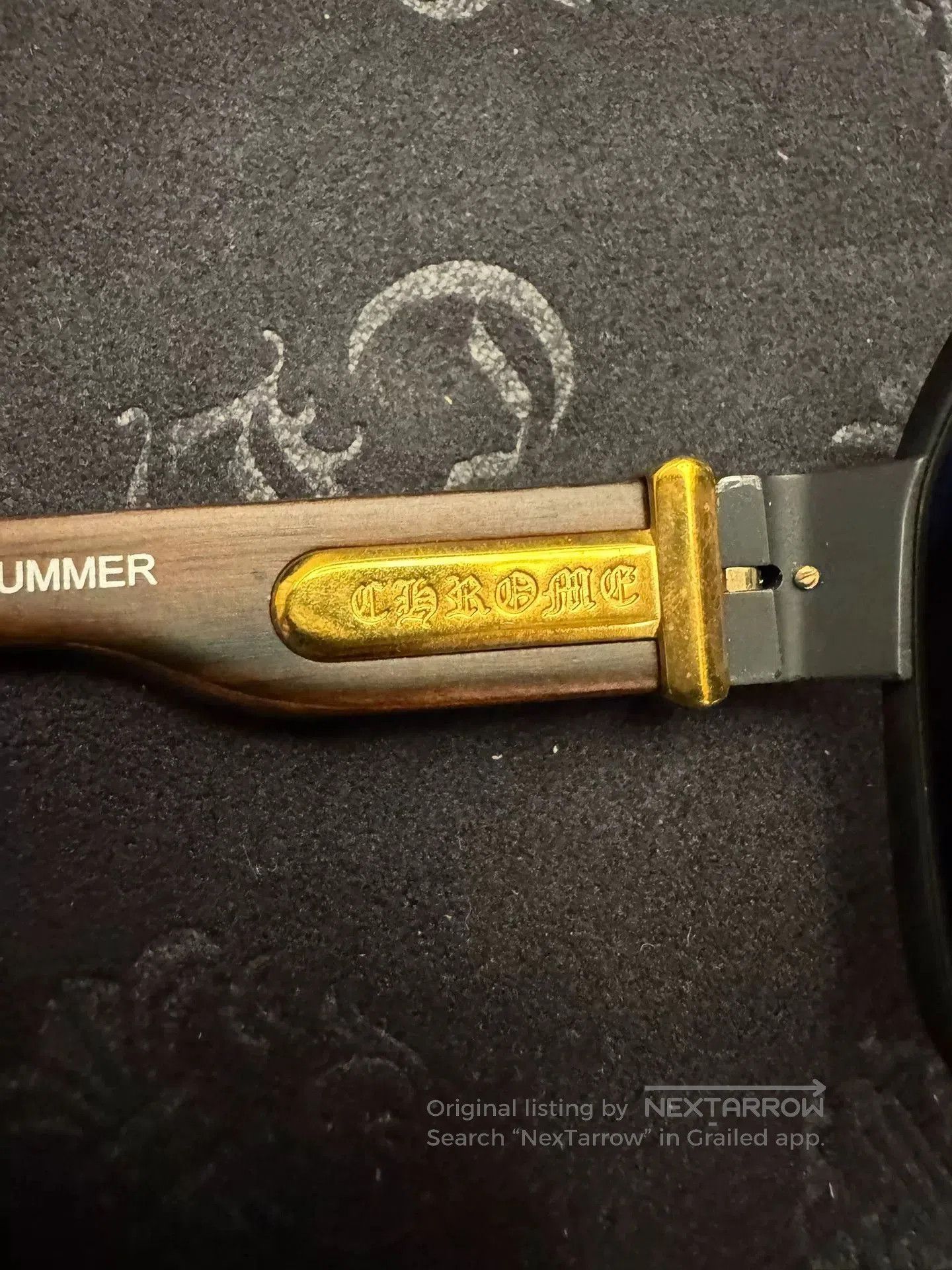 Chrome Hearts Chrome Hearts Hummer 24k Gold Sunglasses. Size ONE SIZE - 7 Thumbnail