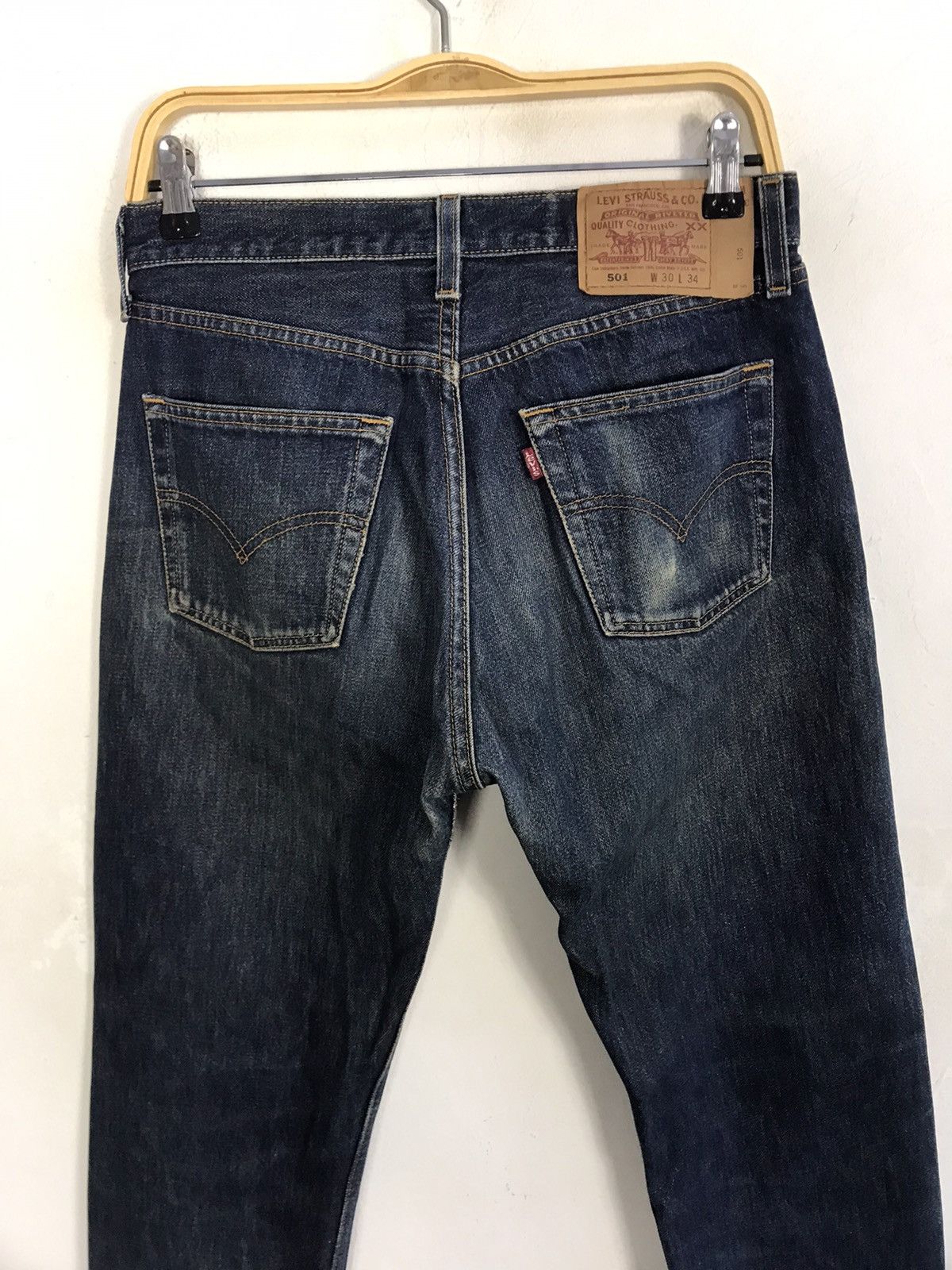 Levi's Vintage Clothing Levi's Lot 501 Indigo Denim Jeans Buttonfly Straight Size US 30 / EU 46 - 9 Thumbnail