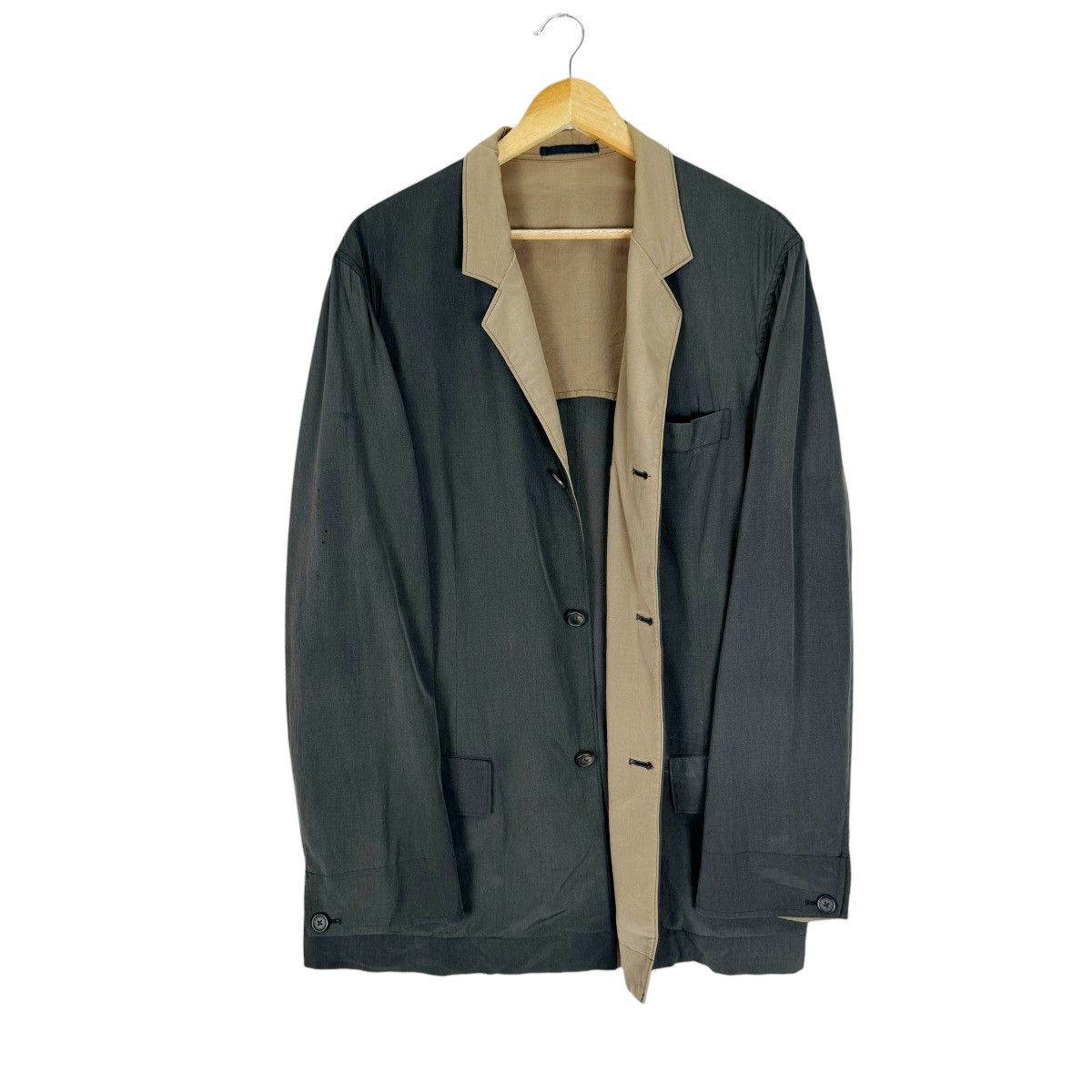 Yohji Yamamoto 🔥Y’S FOR MEN WOOL BLAZER COAT Size US L / EU 52-54 / 3 - 1 Thumbnail