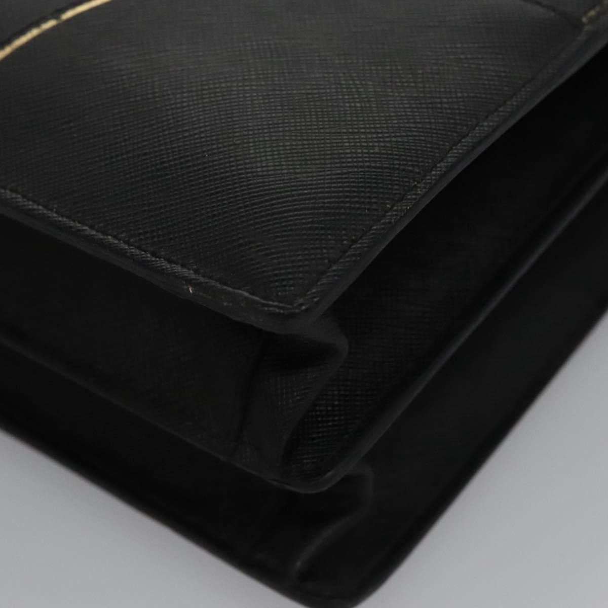 Prada PRADA Business Bag Safiano Leather Black Gold Size ONE SIZE - 16 Thumbnail