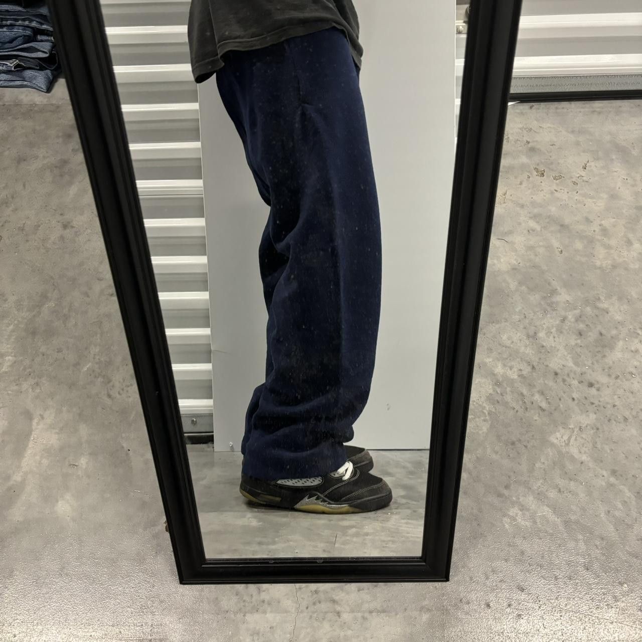 Japanese Brand × Vintage Crazy Vintage Y2K/2000s Navy Blue Skater Essential Sweatpants! Size US 30 / EU 46 - 2 Thumbnail