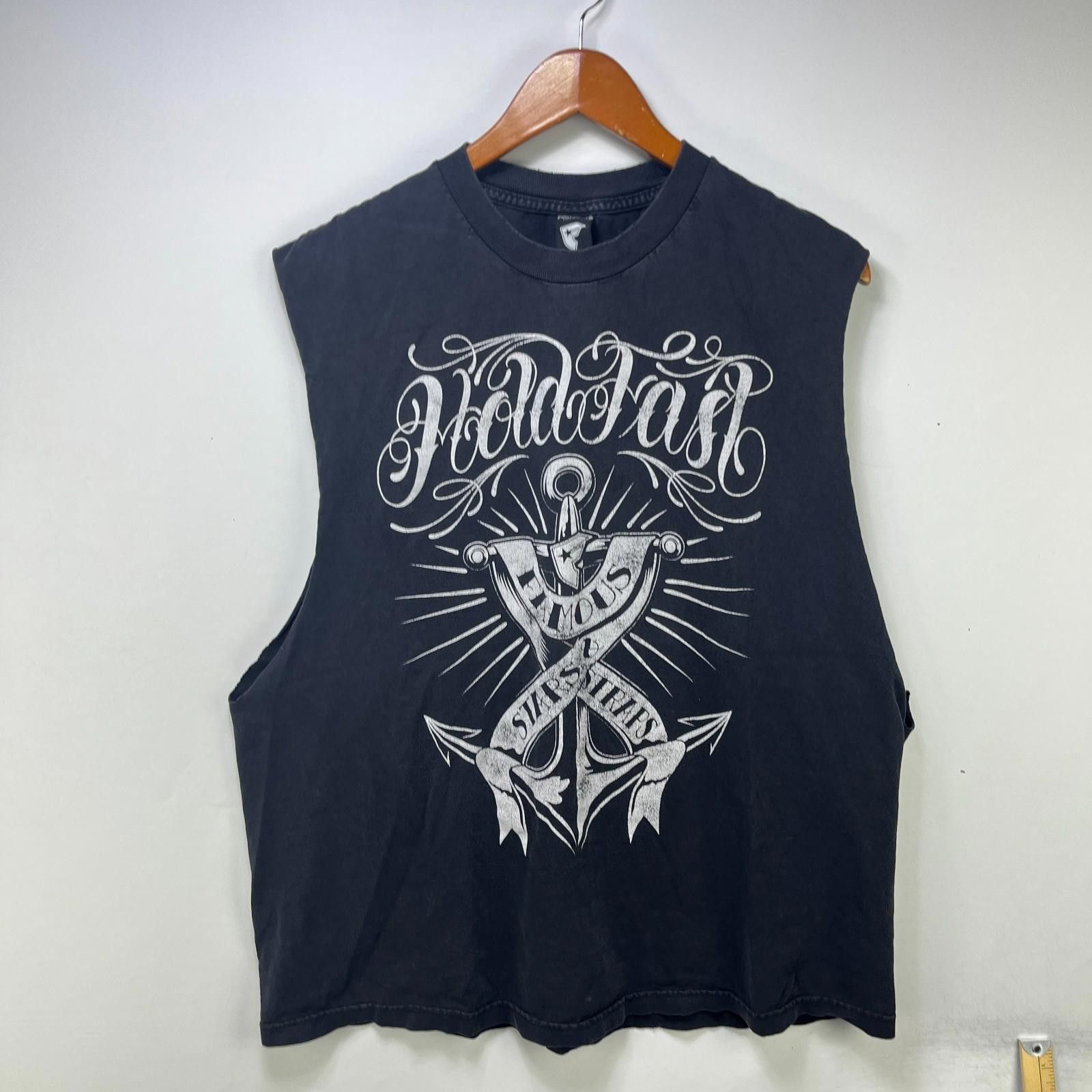 Famous Stars And Straps Vtg Famous Stars and Straps Muscle Tee Hold Fast Anchor 2XL Size US XXL / EU 58 / 5 - 1 Thumbnail