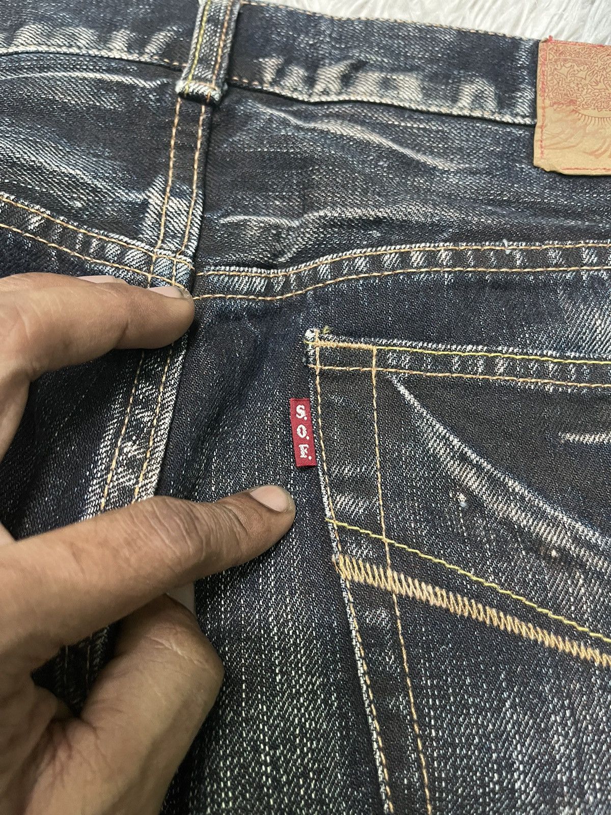 If Six Was Nine Y2K JAPANESE BRAND SOUL OF FREEDOM DENIM RARE DESIGN Size US 32 / EU 48 - 15 Thumbnail
