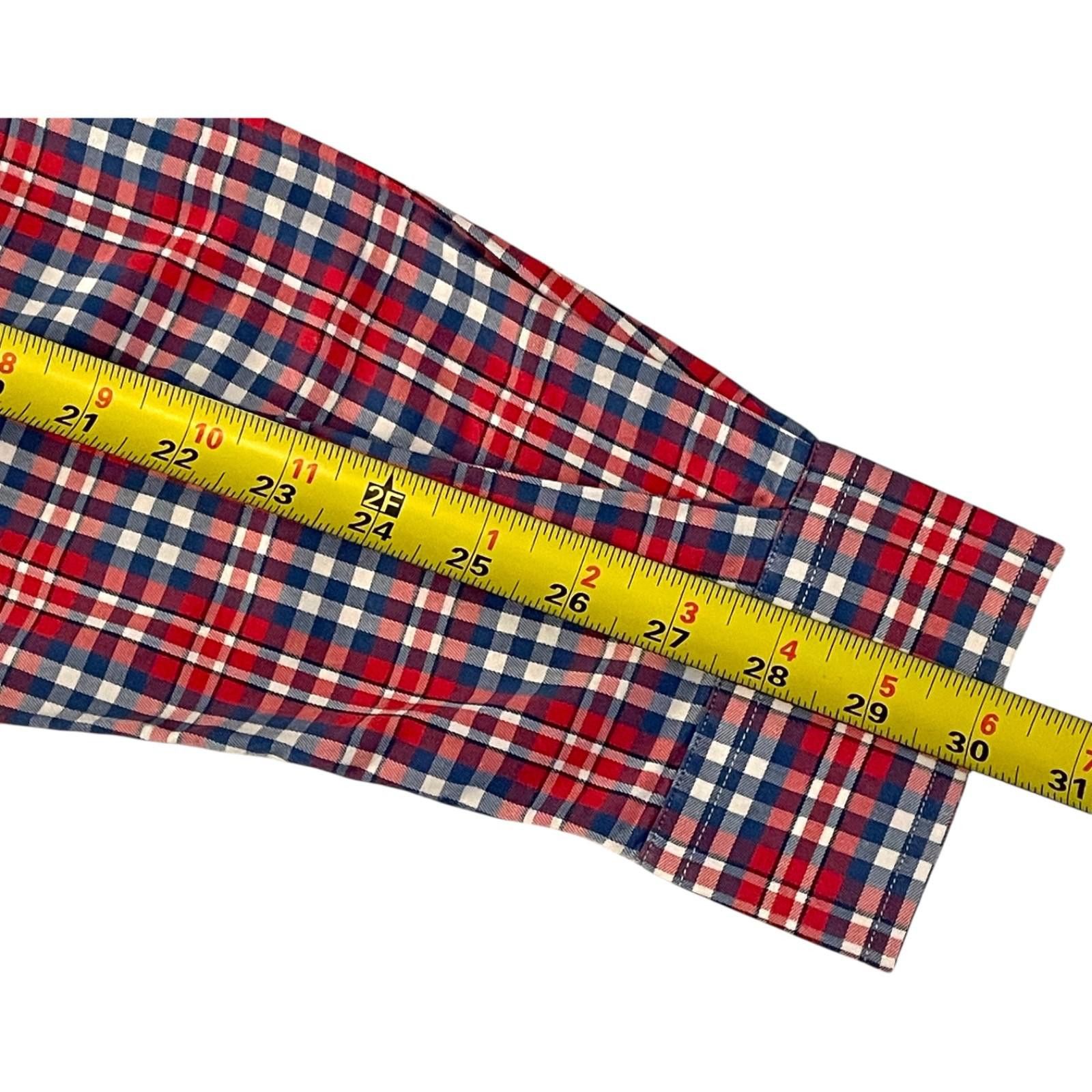 Vineyard Vines Vineyard Vines Slim Fit Red Plaid Button Down Shirt Men’s LS Size US M / EU 48-50 / 2 - 7 Thumbnail