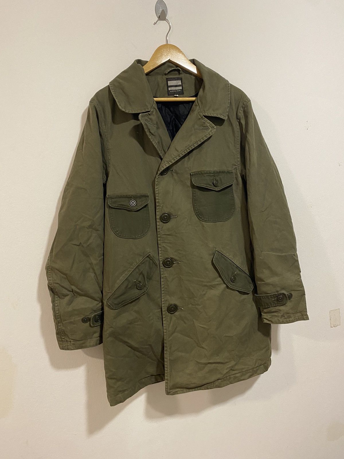 Vintage Momotaro Jeans Japan Trench Coat