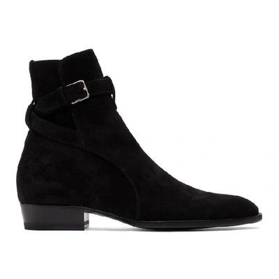 Saint Laurent Paris o1s1wg110724 Wyatt Jodhpur Boots in Suede in
