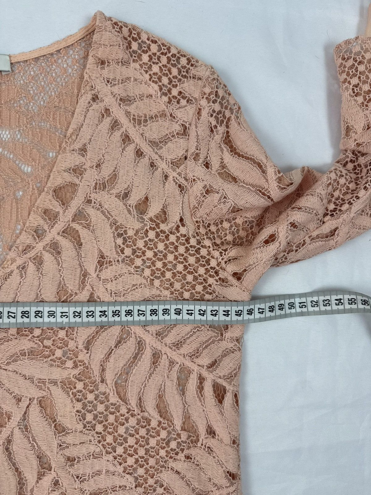 ALEXIS Stunning Lace Two-Piece Set - Peach Pink | Top and Skirt Size S / US 4 / IT 40 - 16 Thumbnail