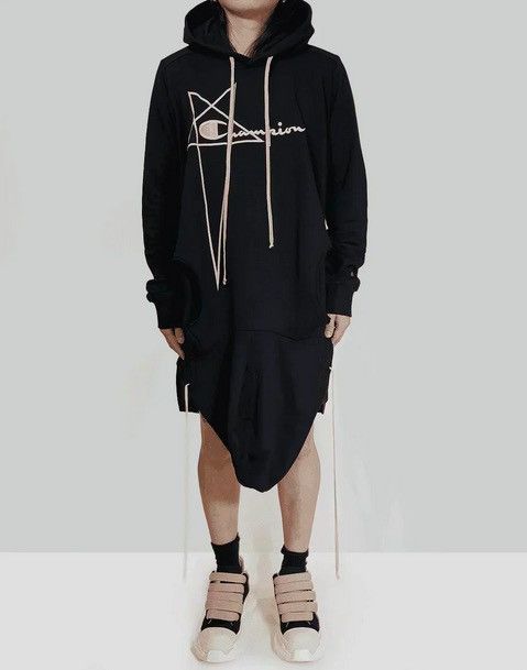 Champion × Rick Owens NEVER WORN / Rick Owens x Champion Hooded Sweatshirt Size US M / EU 48-50 / 2 - 3 Thumbnail