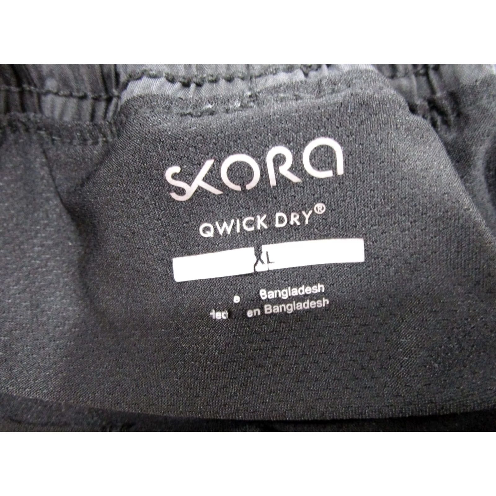 Vintage SKORA QWICK-DRY Men's Athletic Running Shorts Black XL Zip Pocket Active Size US 36 / EU 52 - 2 Thumbnail