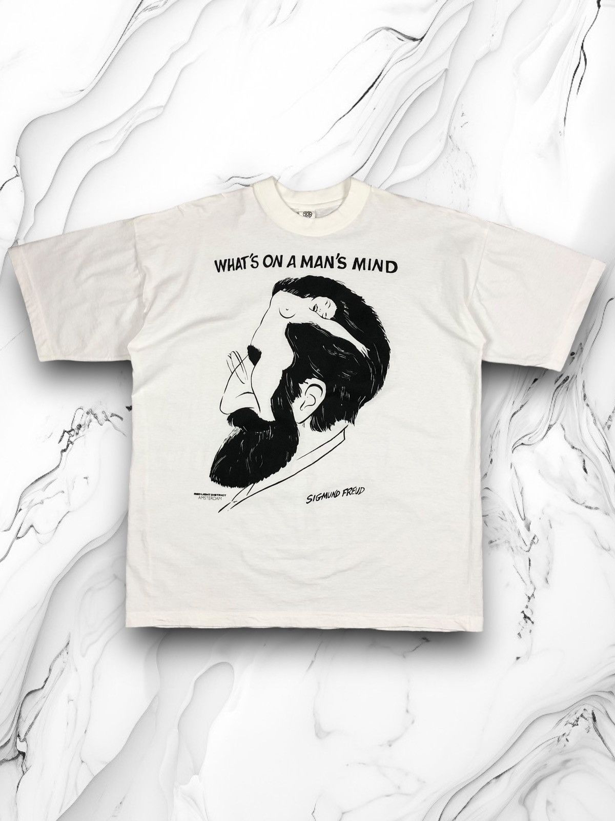 Other Vintage 90s Sigmund Freud Amsterdam Red Light District Tee Size US XL / EU 56 / 4 - 1 Thumbnail