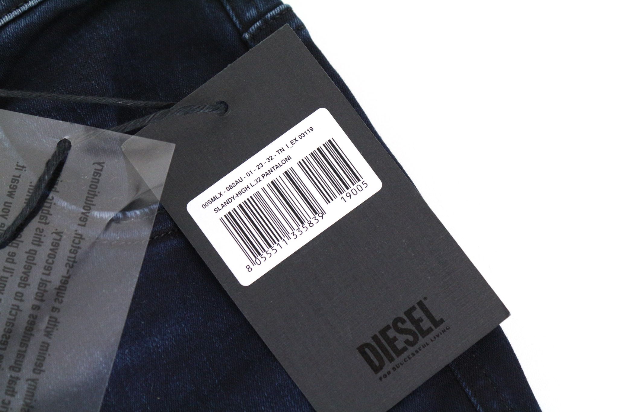 Diesel SLANDY-HIGH 082AU W23/L32 Blue Girls Jeans 70627 Size 23" - 10 Thumbnail