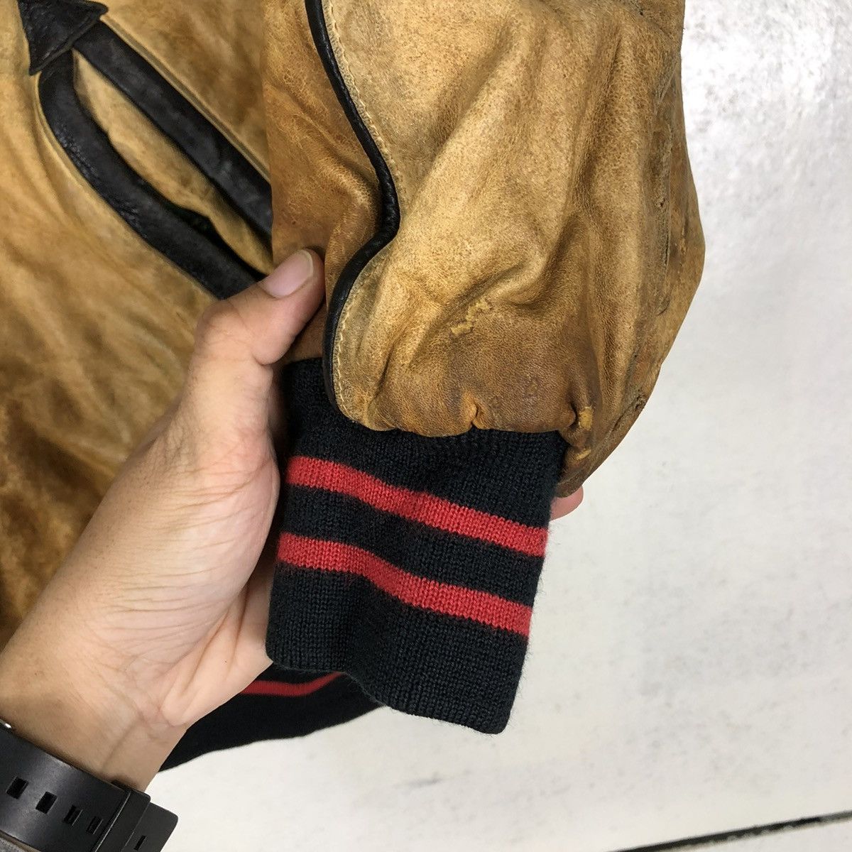 Japanese Brand 🔥VINTAGE LEATHER JACKET NORTH BEACH LEATHER ISSEY MIYAKE Size US S / EU 44-46 / 1 - 17 Thumbnail