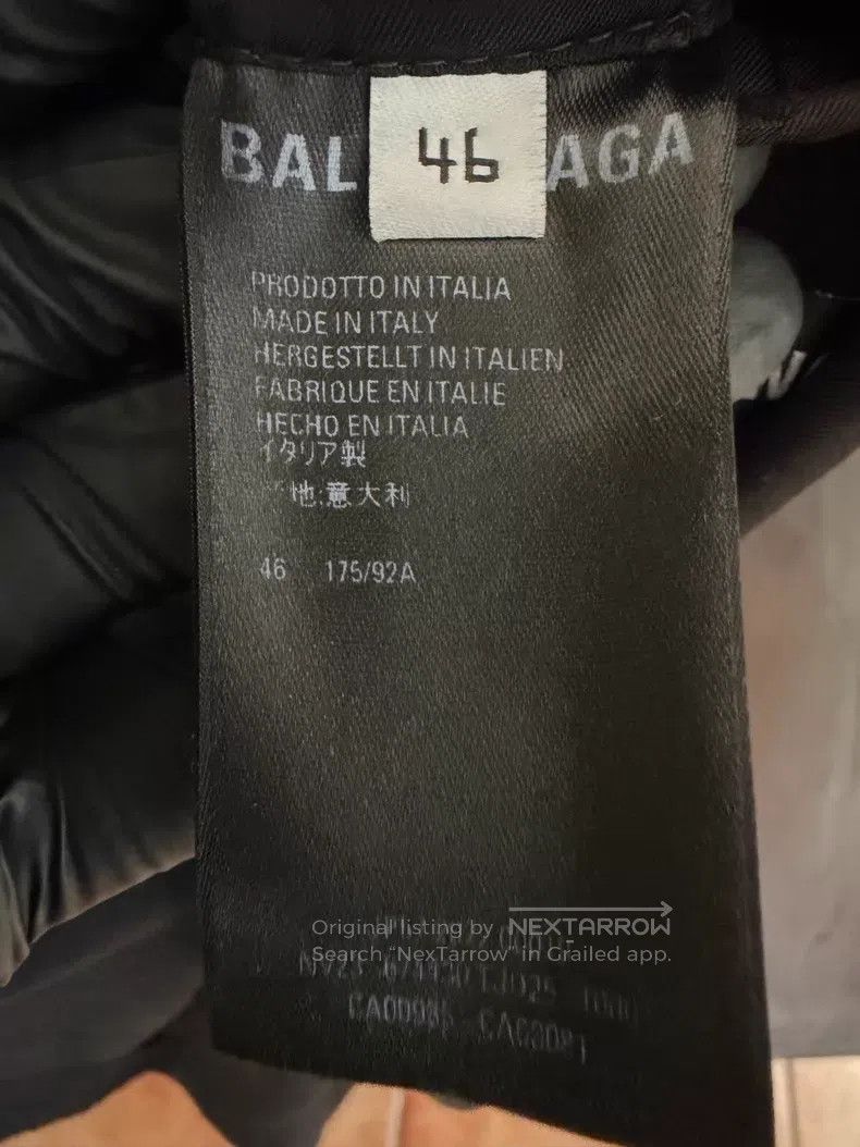 Balenciaga Balenciaga Black Lustrous Viscose Woolen Blazer Jacket Size US S / EU 44-46 / 1 - 6 Thumbnail
