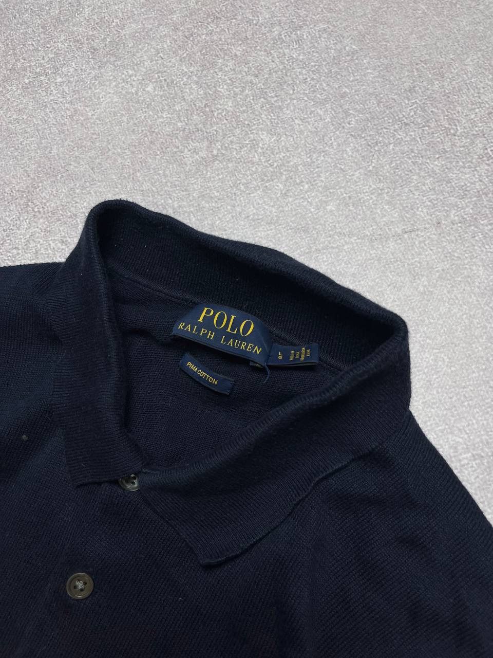 Polo Ralph Lauren × Vintage Vintage Polo Ralph Lauren Knit Rugby Shirt L Size US L / EU 52-54 / 3 - 4 Thumbnail