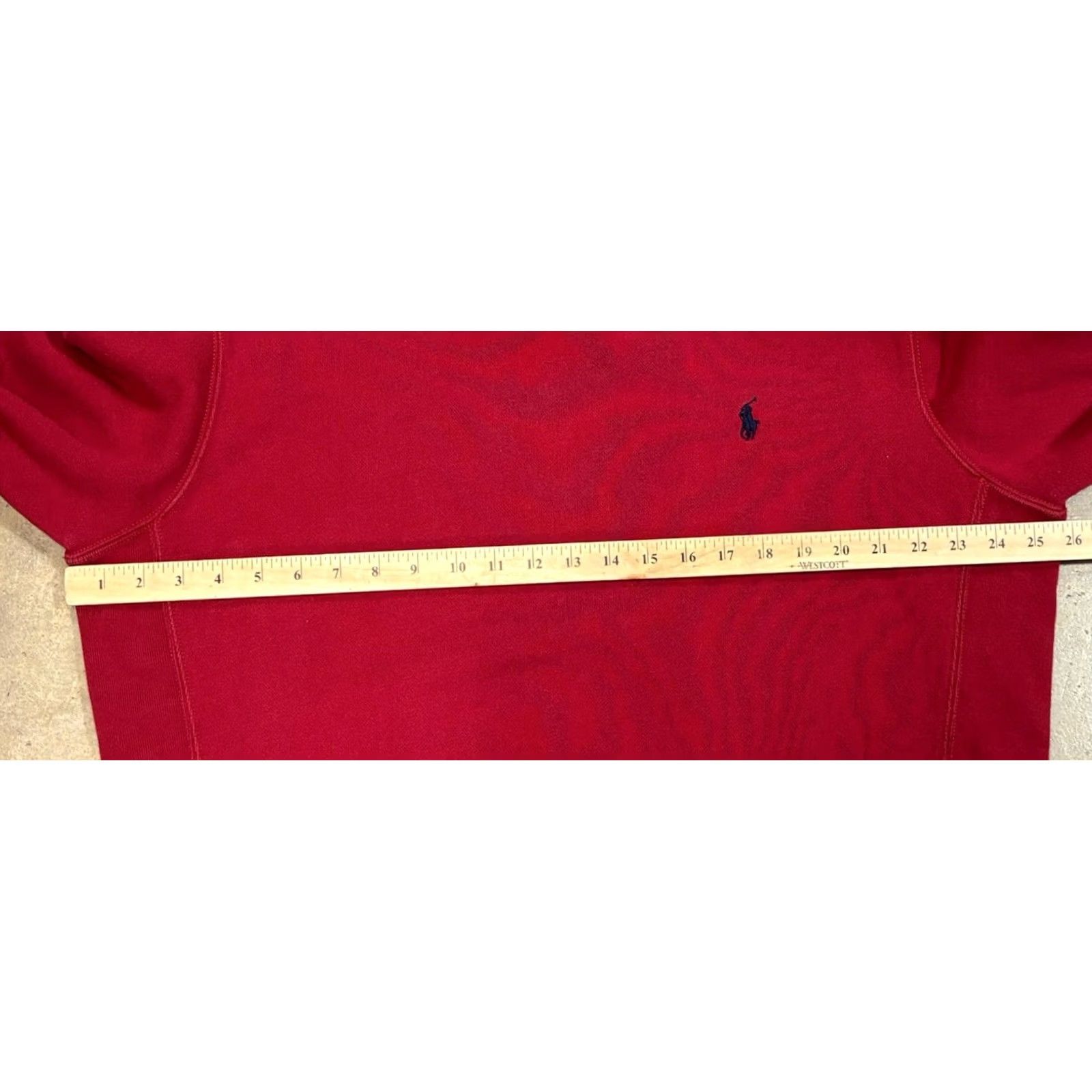 Polo Ralph Lauren VINTAGE Polo Ralph Lauren Sweatshirt Crewneck XL Red 90s Heavyweight Polo Sport Mens Pullover Logo Embroidered Reverse Weave Style Size US XL / EU 56 / 4 - 7 Thumbnail