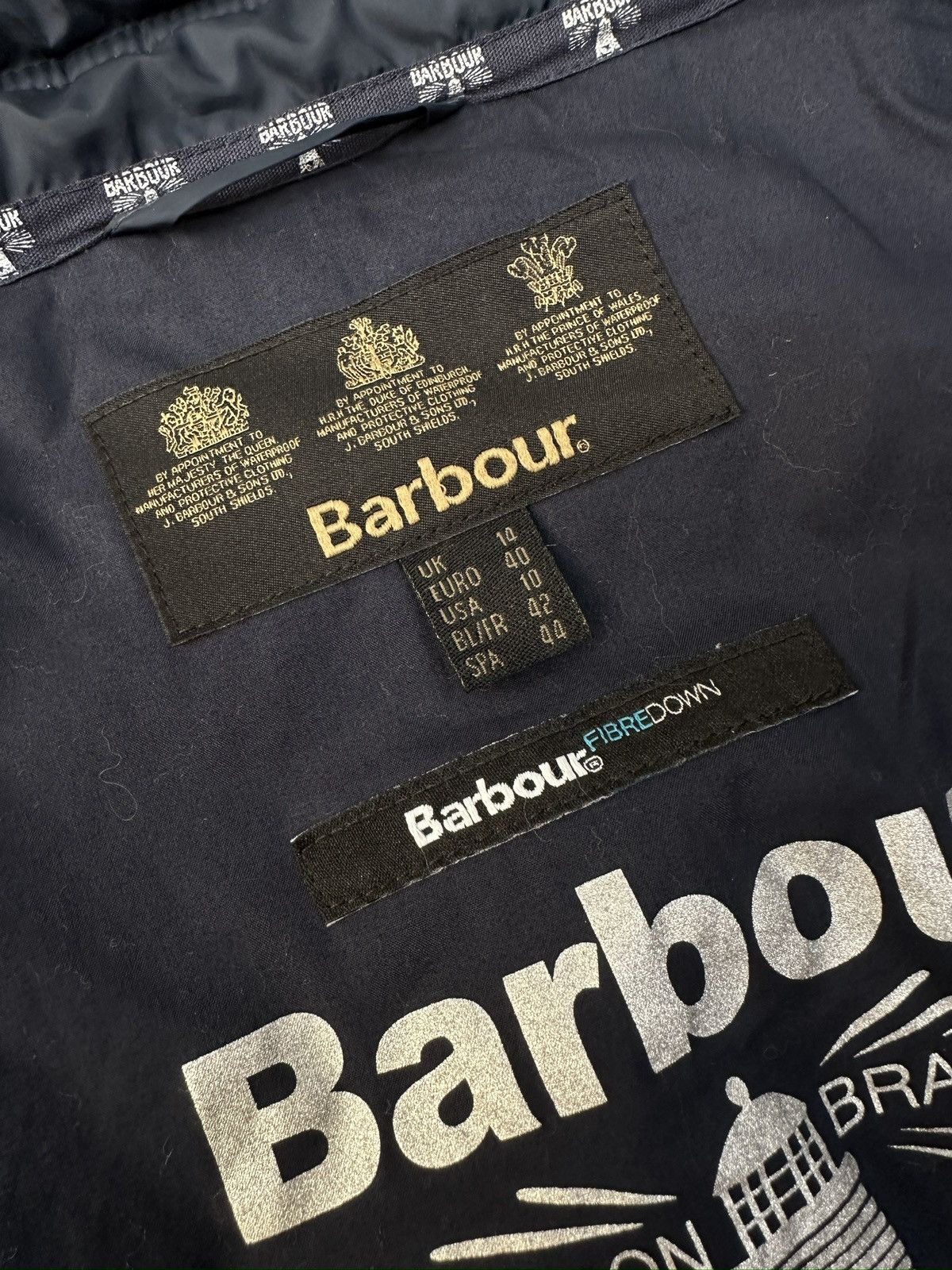 Barbour Womens BARBOUR Lagan Quilted Fibredown Jacket Size L / US 10 / IT 46 - 10 Thumbnail