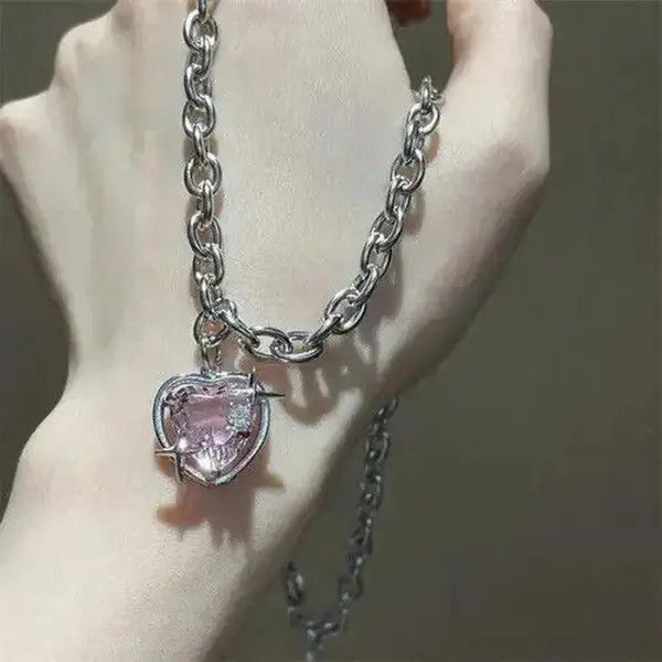 Other Pink Vermiculite Peach Galaxy Necklace Size ONE SIZE - 3 Thumbnail