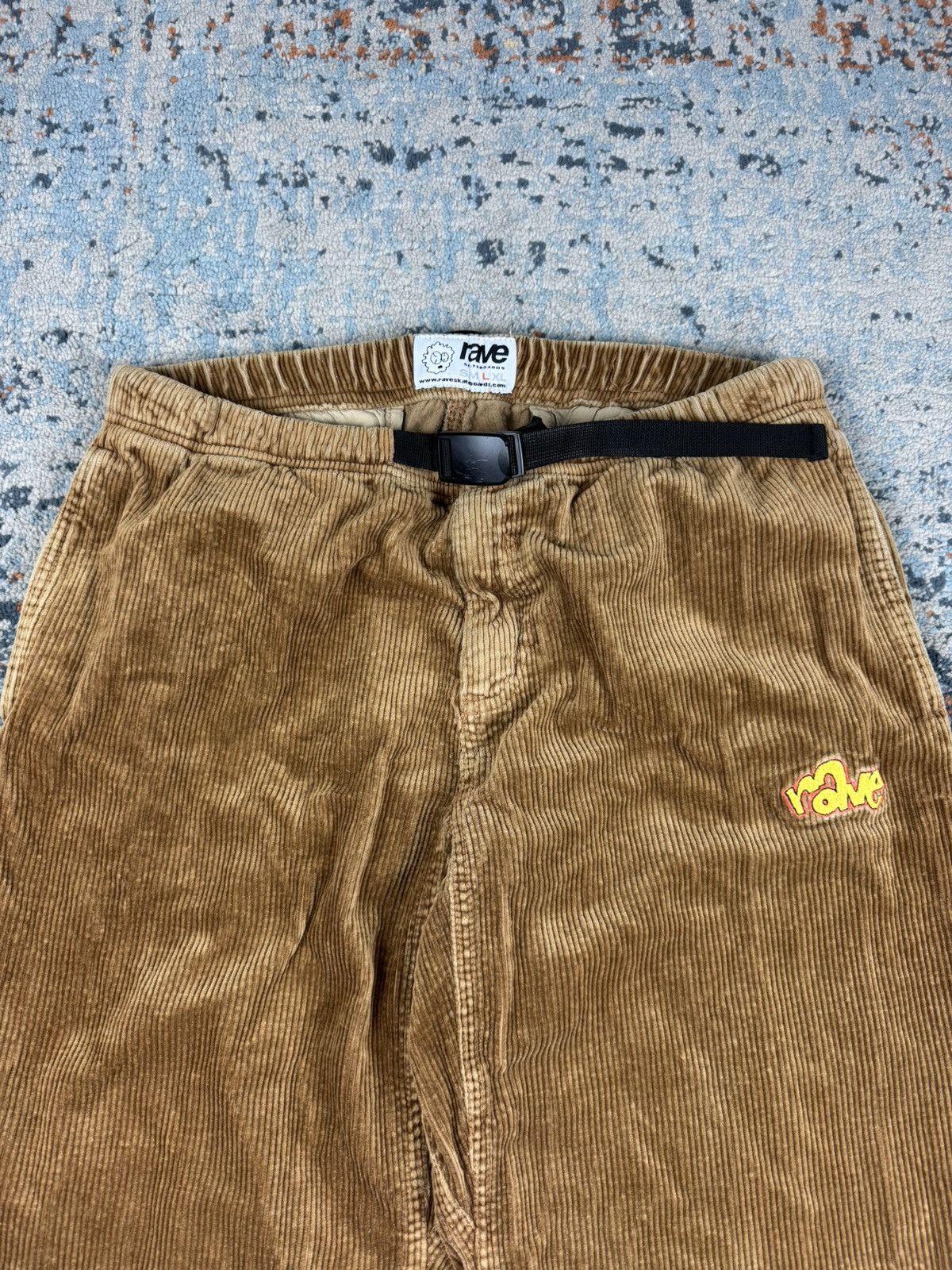 Japanese Brand Rave Skateboards baggy cords corduroy skate pants Size US 32 / EU 48 - 7 Thumbnail