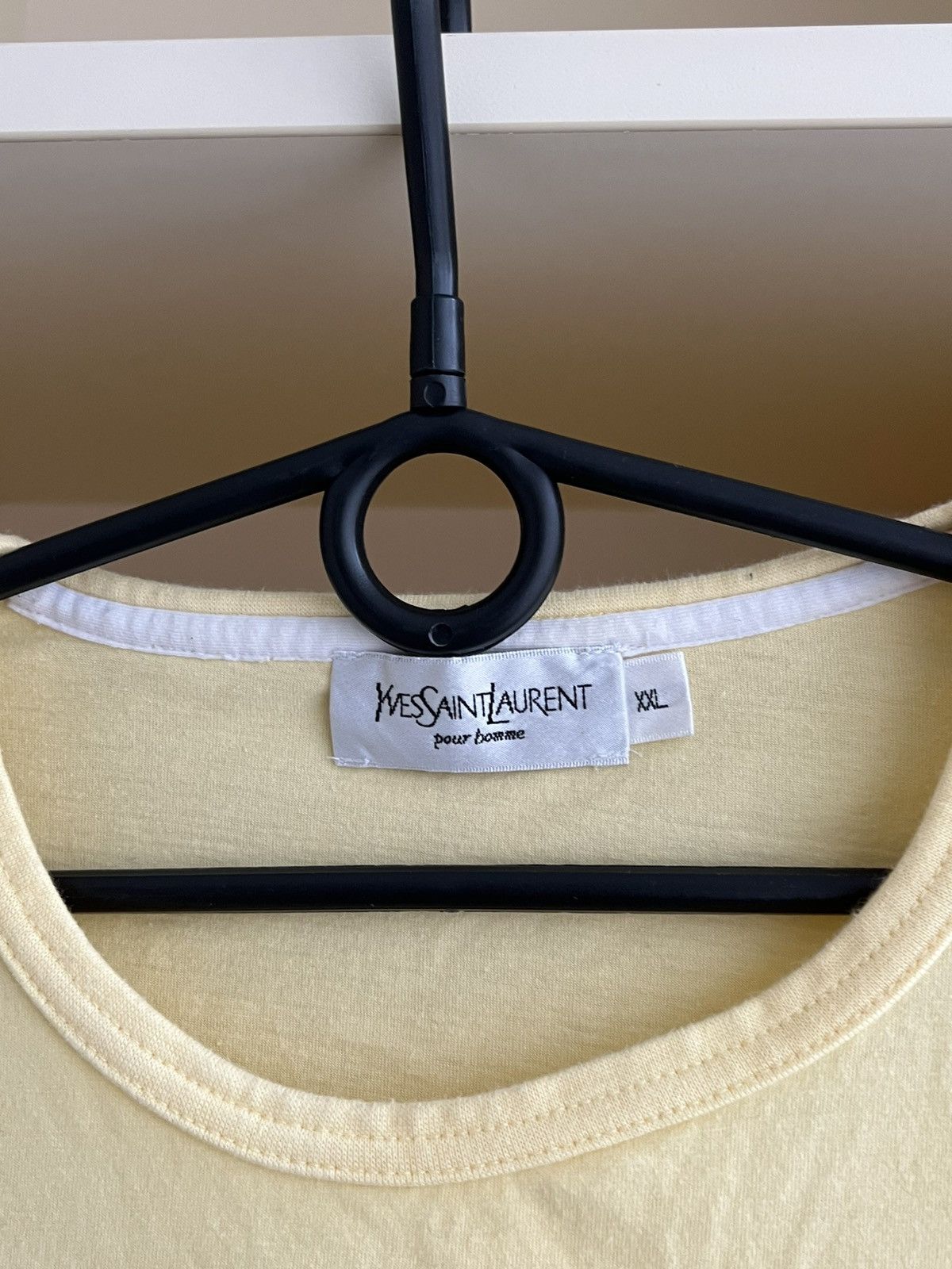 Yves Saint Laurent Vintage Yves Saint Laurent T-Shirt Yellow Size 2XL Size US XXL / EU 58 / 5 - 3 Thumbnail
