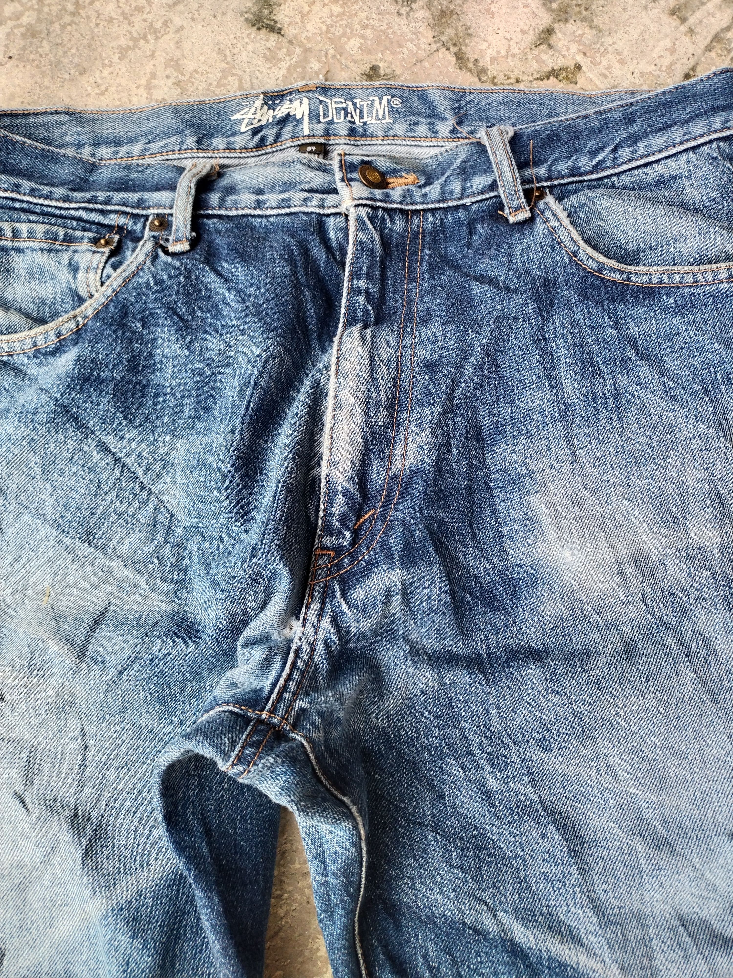 Stussy Vintage Stussy Selvedge Distressed Jeans RARE Punk Size 36" / US 14 / IT 50 - 9 Thumbnail