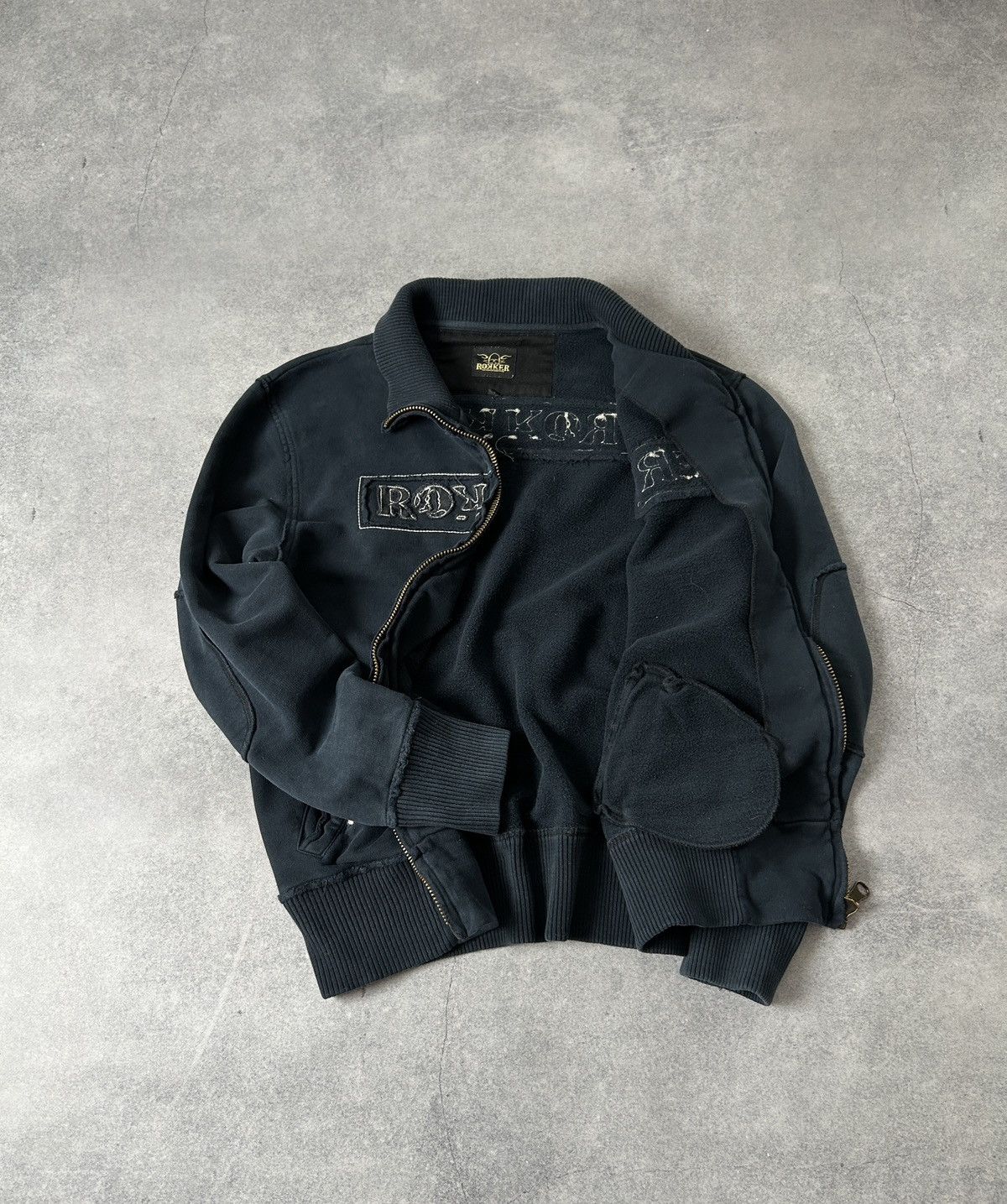 THE ROKKER COMPANY The Rokker company zip-sweatshirt big logo blue Size US M / EU 48-50 / 2 - 3 Thumbnail