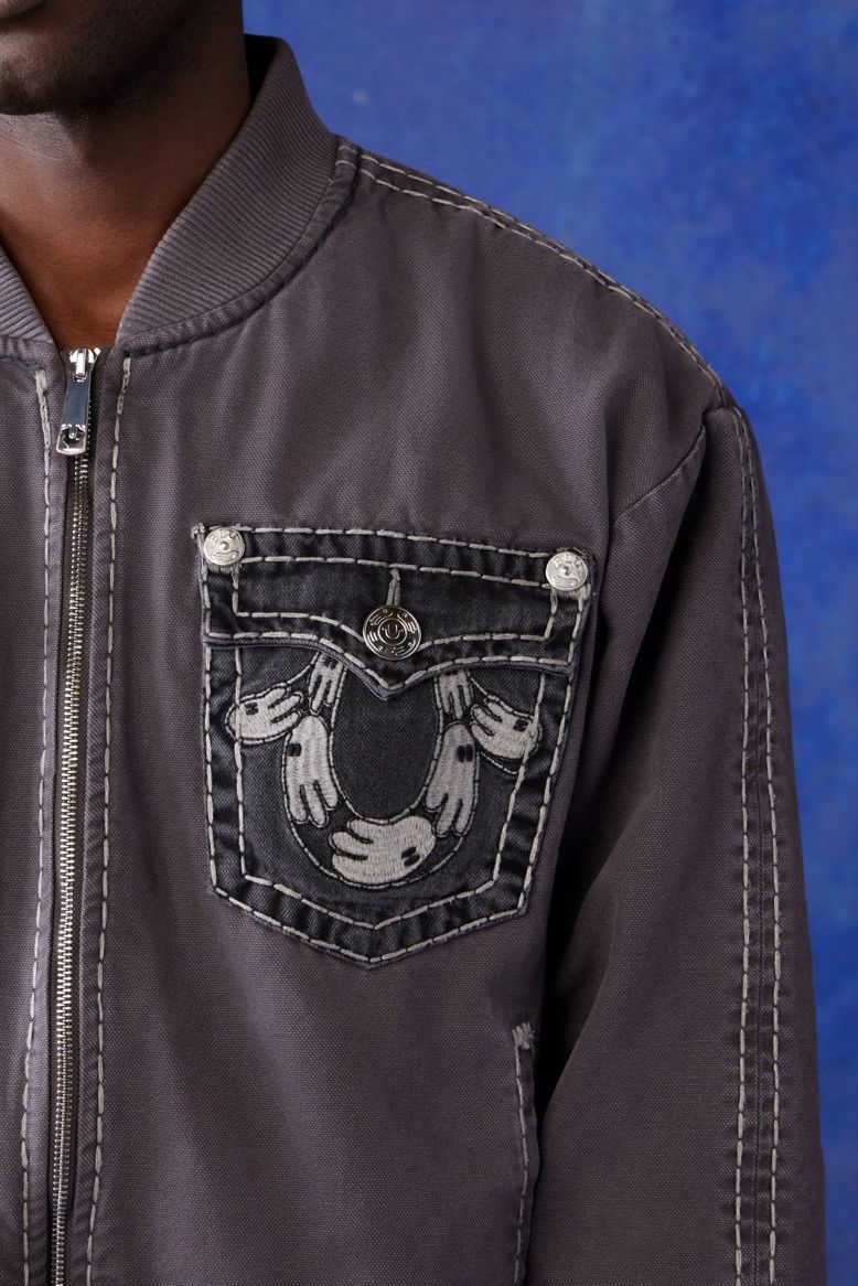 True Religion Blu Religion Bomber Size US M / EU 48-50 / 2 - 3 Thumbnail
