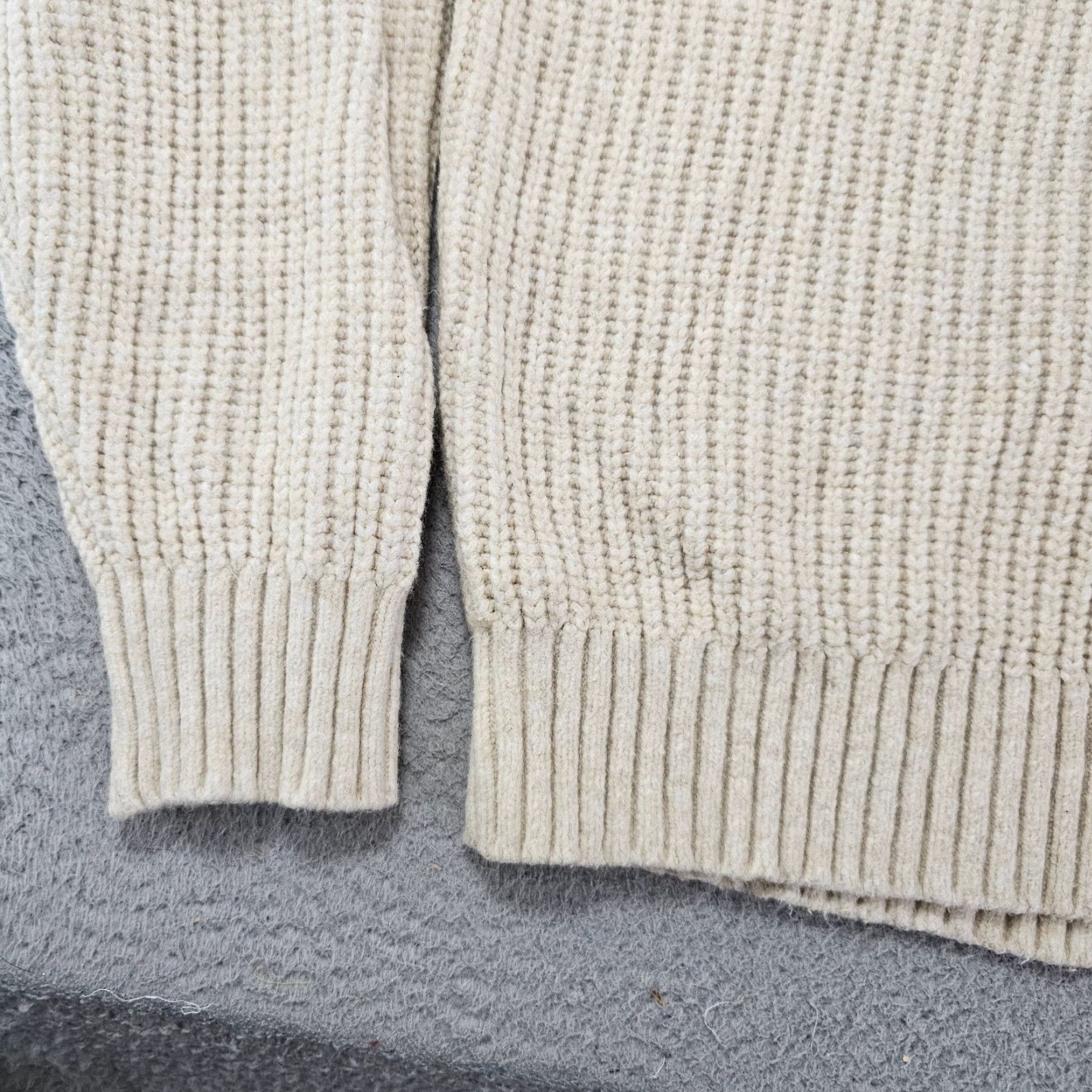 Abercrombie & Fitch Abercrombie & Fitch Womens Large Ribbed Boxy Turtle Neck Fisherman Soft Sweater Size L / US 10 / IT 46 - 3 Thumbnail