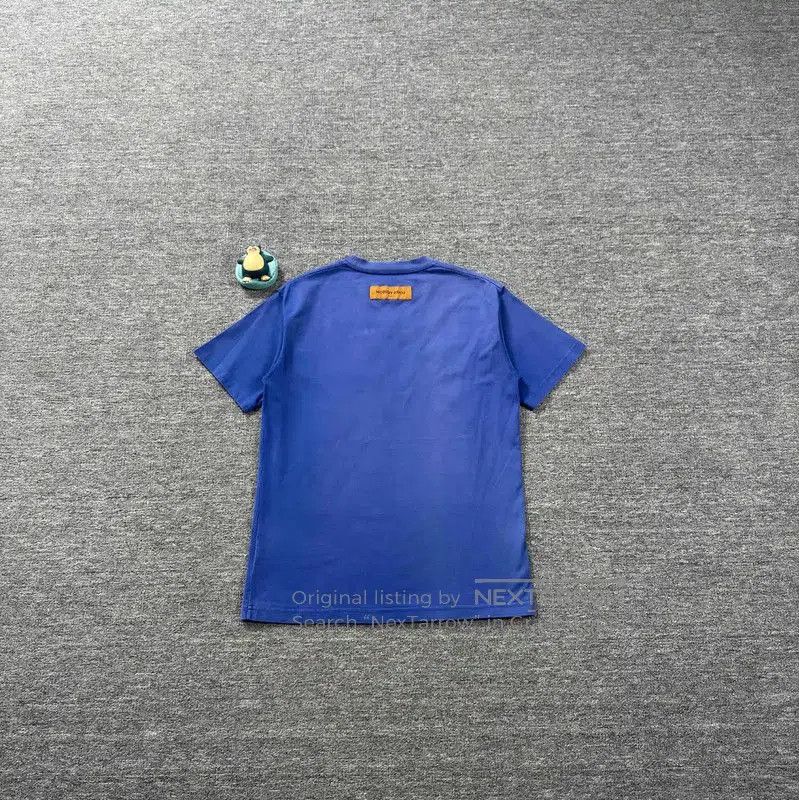 Louis Vuitton Louis Vuitton Blue Cotton Men's T-Shirt . Size US M / EU 48-50 / 2 - 2 Thumbnail
