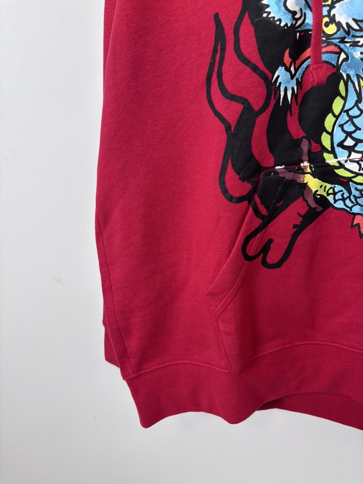 Ed Hardy Ed Hardy NWT Chinese Dragon Tattoo Big Logo Red Hype Hoodie Size US XL / EU 56 / 4 - 6 Thumbnail